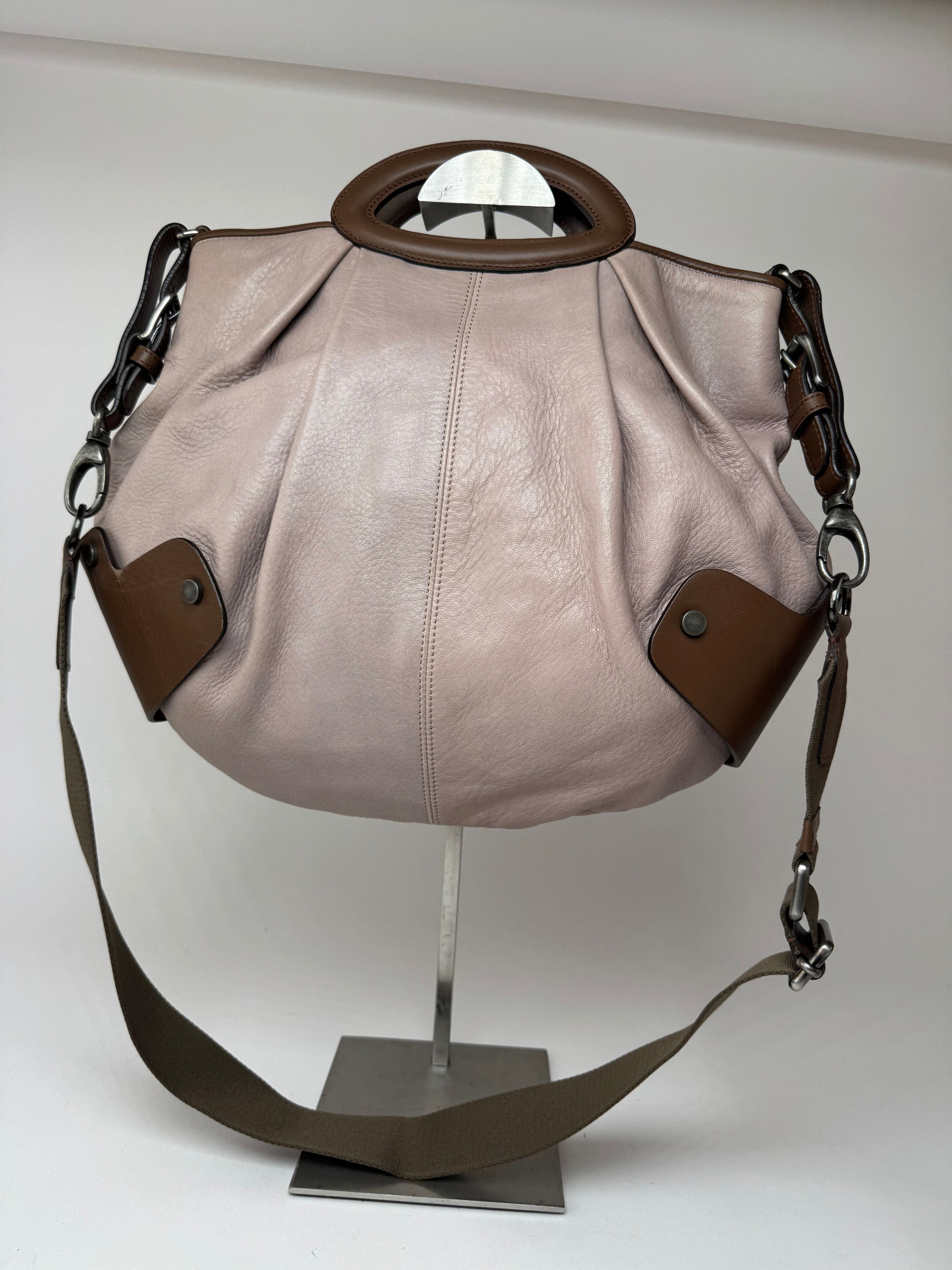Marni Vintage 2 way leather bag purple brown Size ONE SIZE - 8 Thumbnail