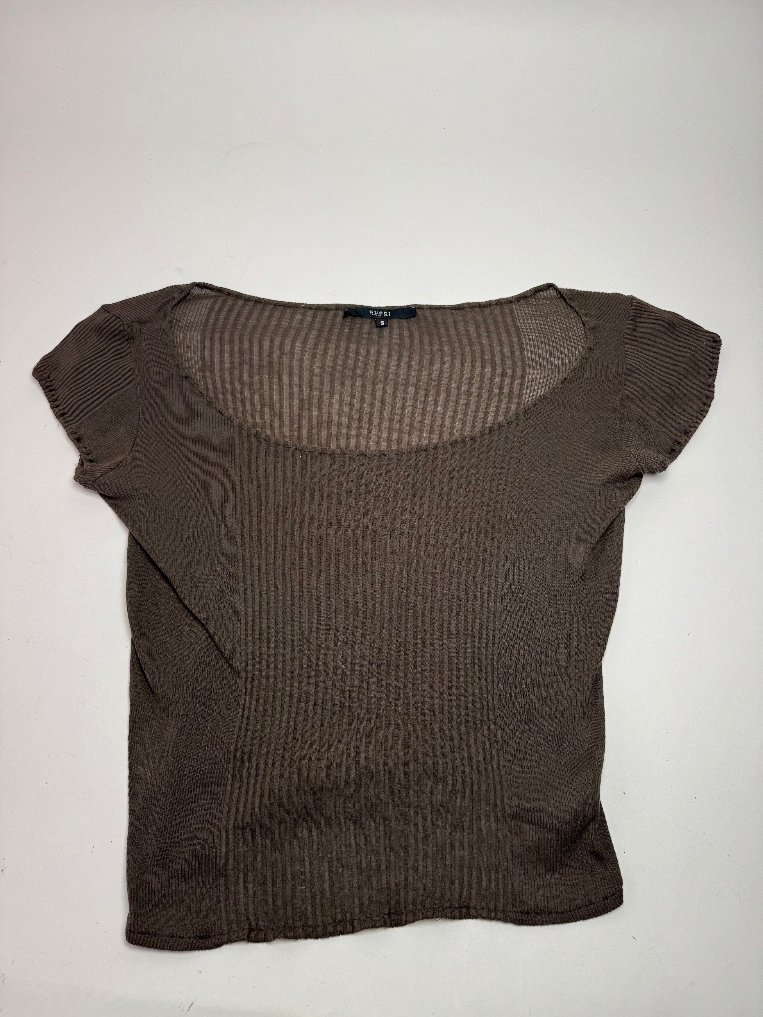 Gucci Vintage Top Brown S Size S / US 4 / IT 40 - 4 Thumbnail