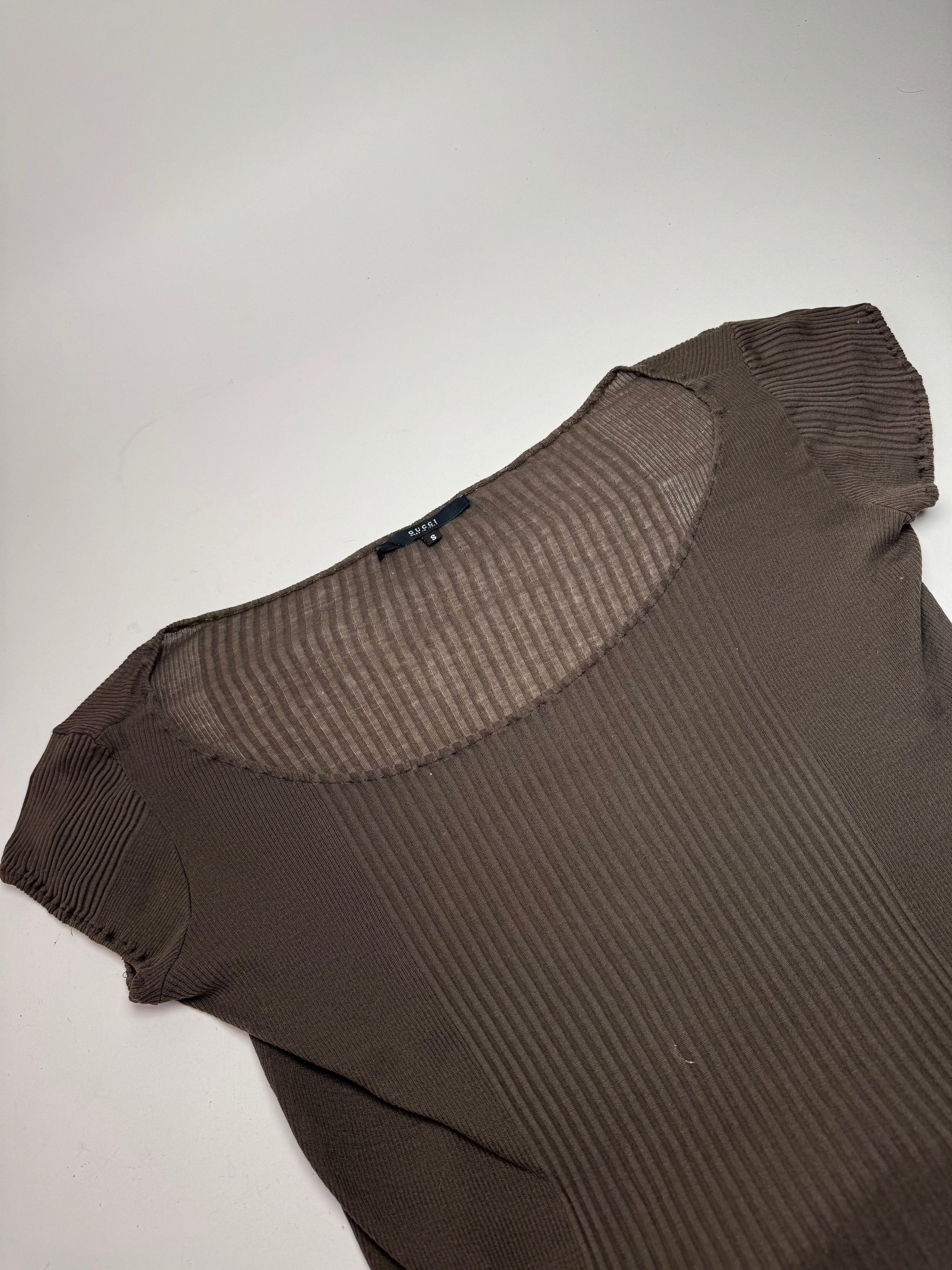 Gucci Vintage Top Brown S Size S / US 4 / IT 40 - 6 Thumbnail