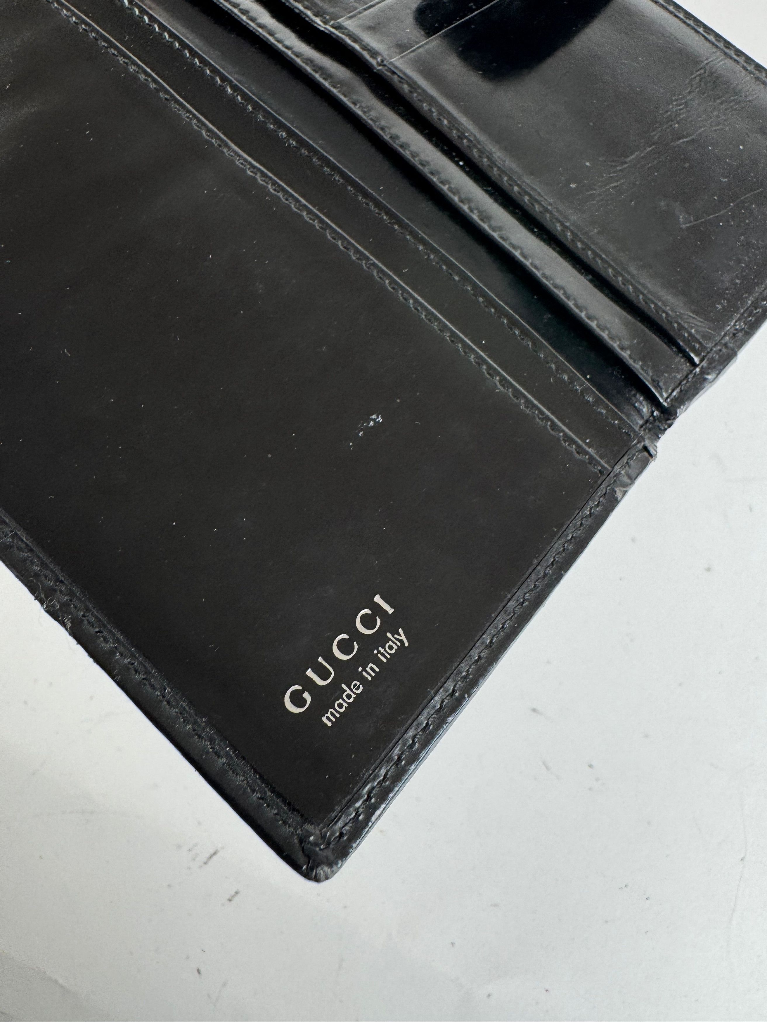 Gucci Vintage GG patent leather wallet black Size ONE SIZE - 8 Thumbnail