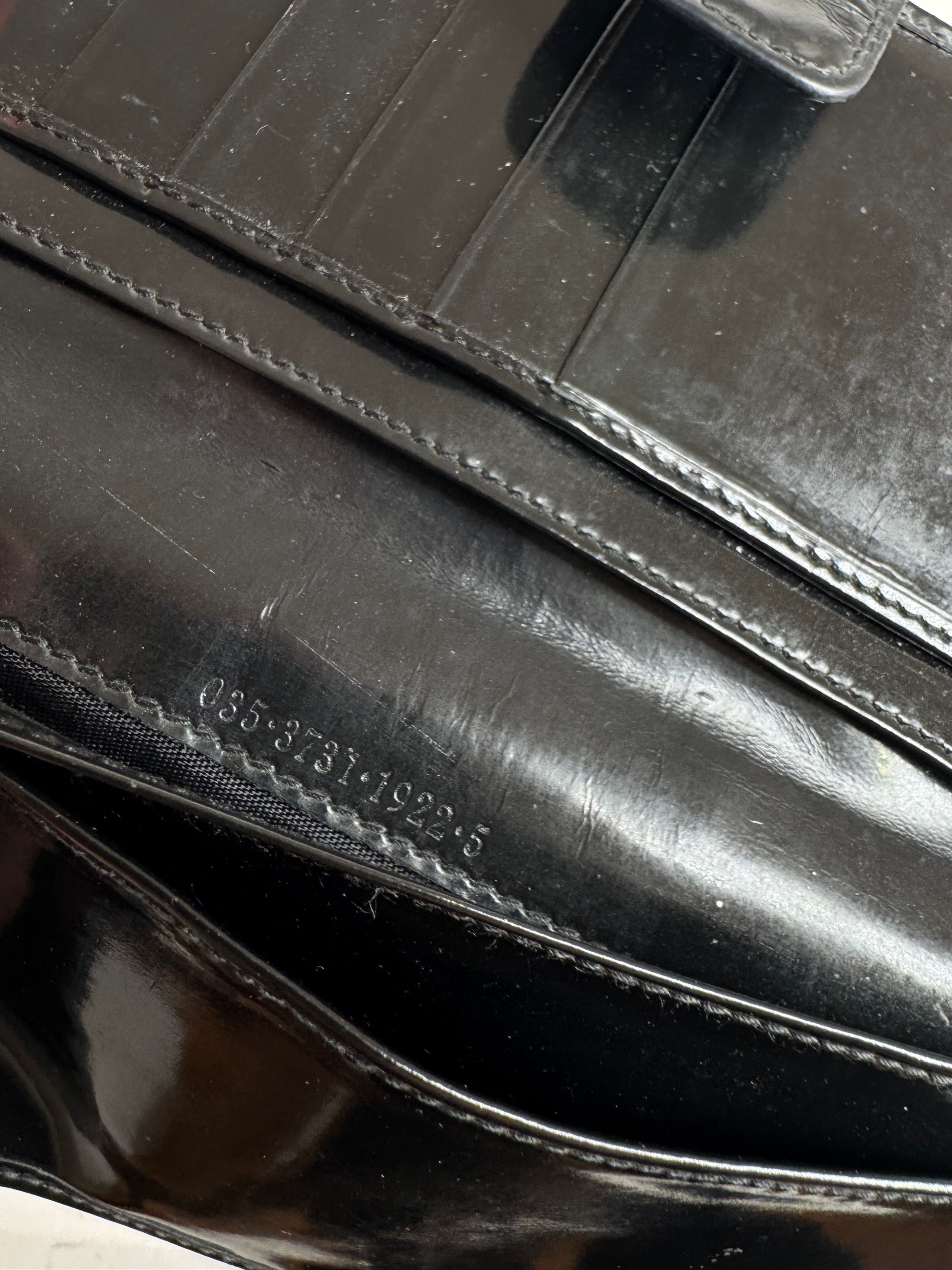 Gucci Vintage GG patent leather wallet black Size ONE SIZE - 9 Thumbnail