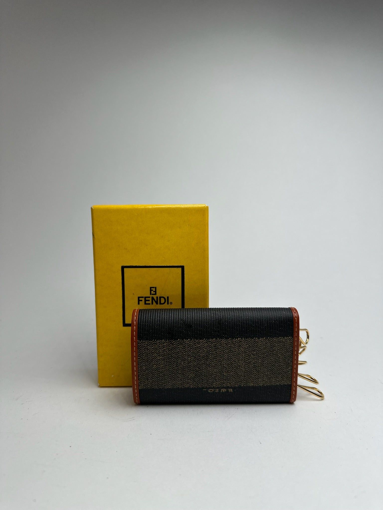 Fendi Vintage Roma Key Holder Brown Size ONE SIZE - 2 Thumbnail