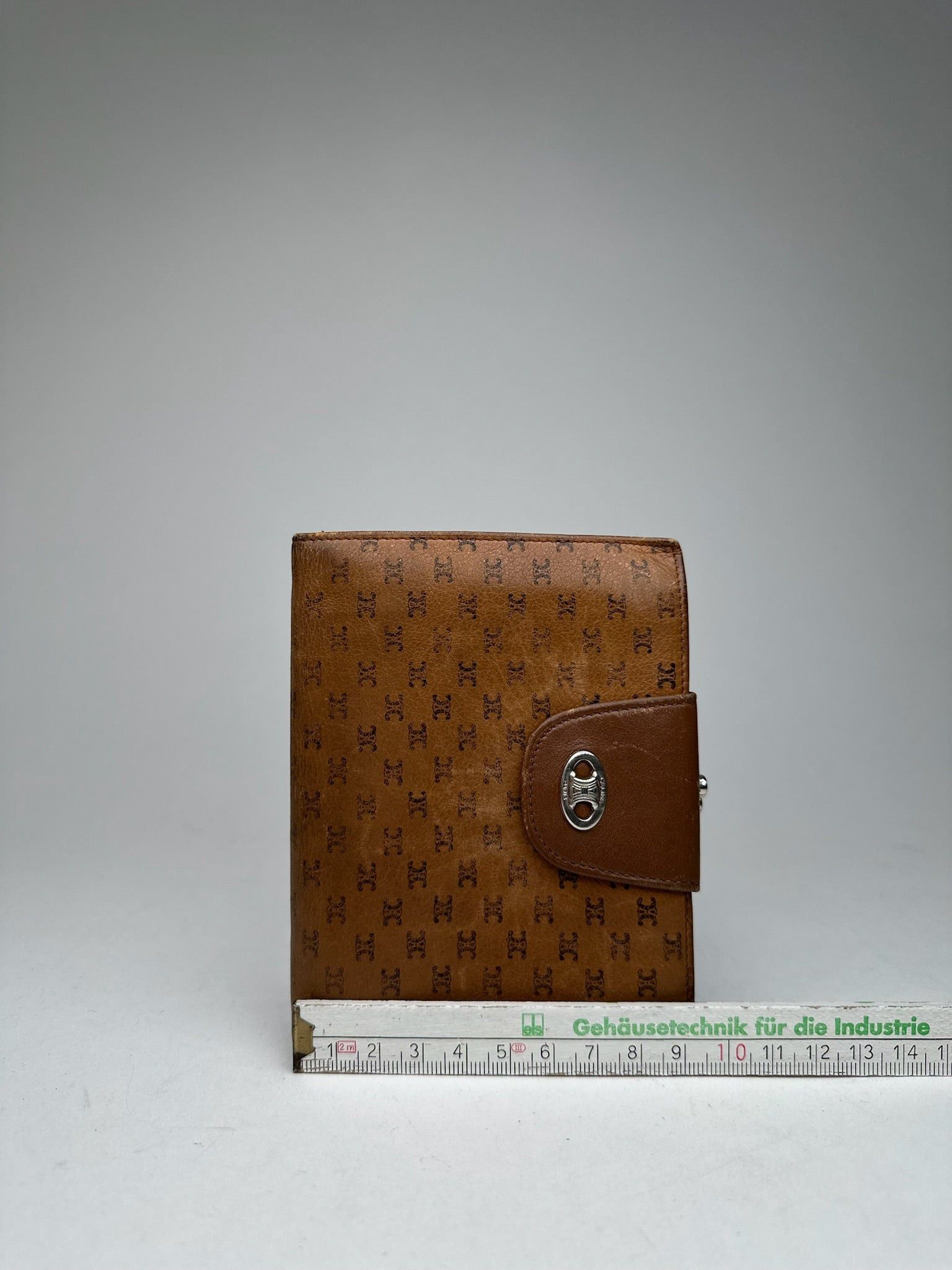 Celine Vintage Paris Monogram Leather wallet brown Size ONE SIZE - 9 Thumbnail