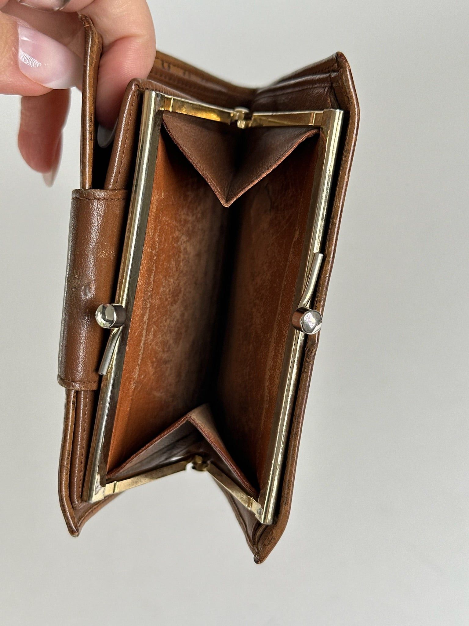 Celine Vintage Paris Monogram Leather wallet brown Size ONE SIZE - 5 Thumbnail