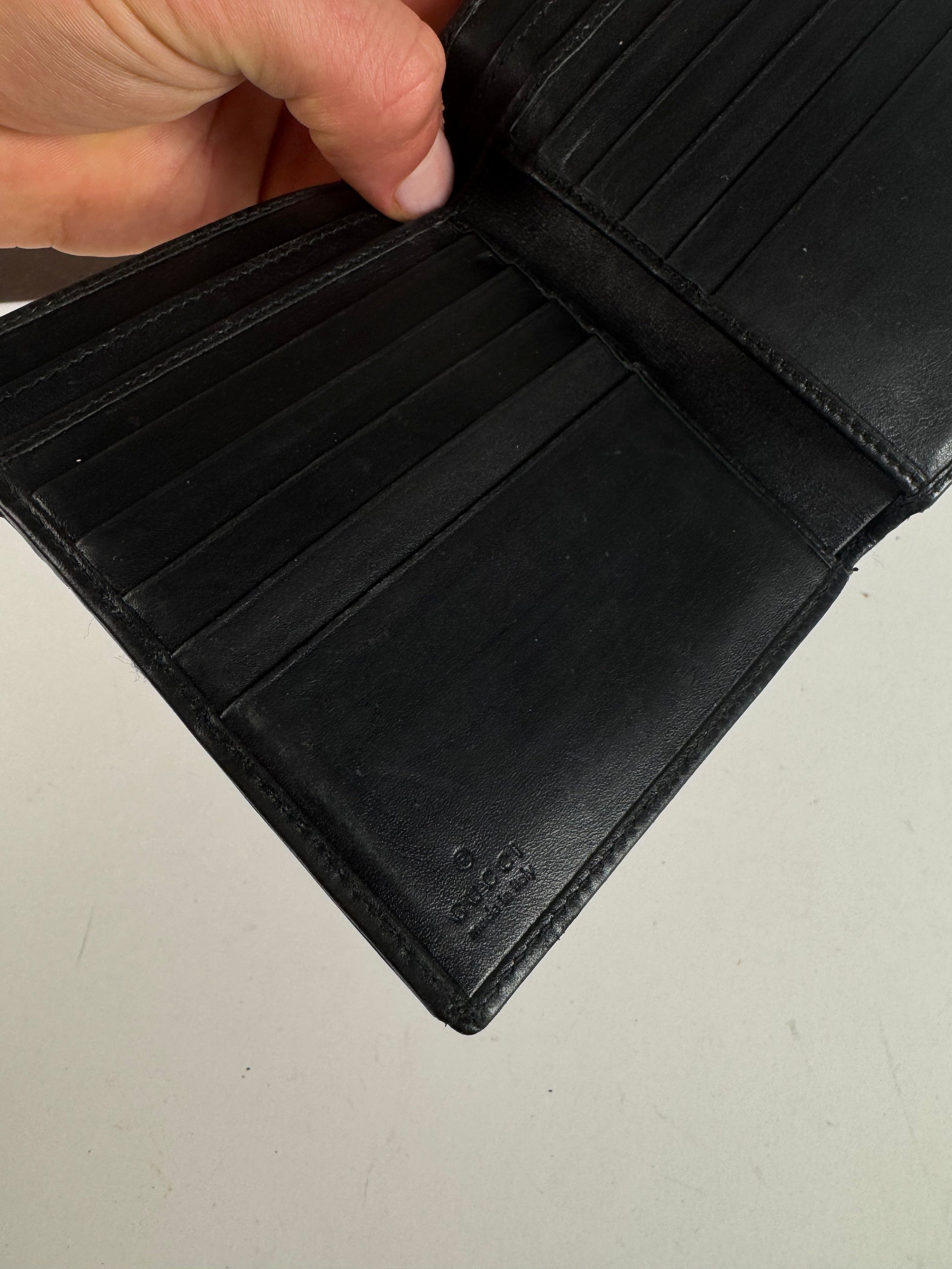 Gucci Vintage Canvas leather wallet black Size ONE SIZE - 7 Thumbnail