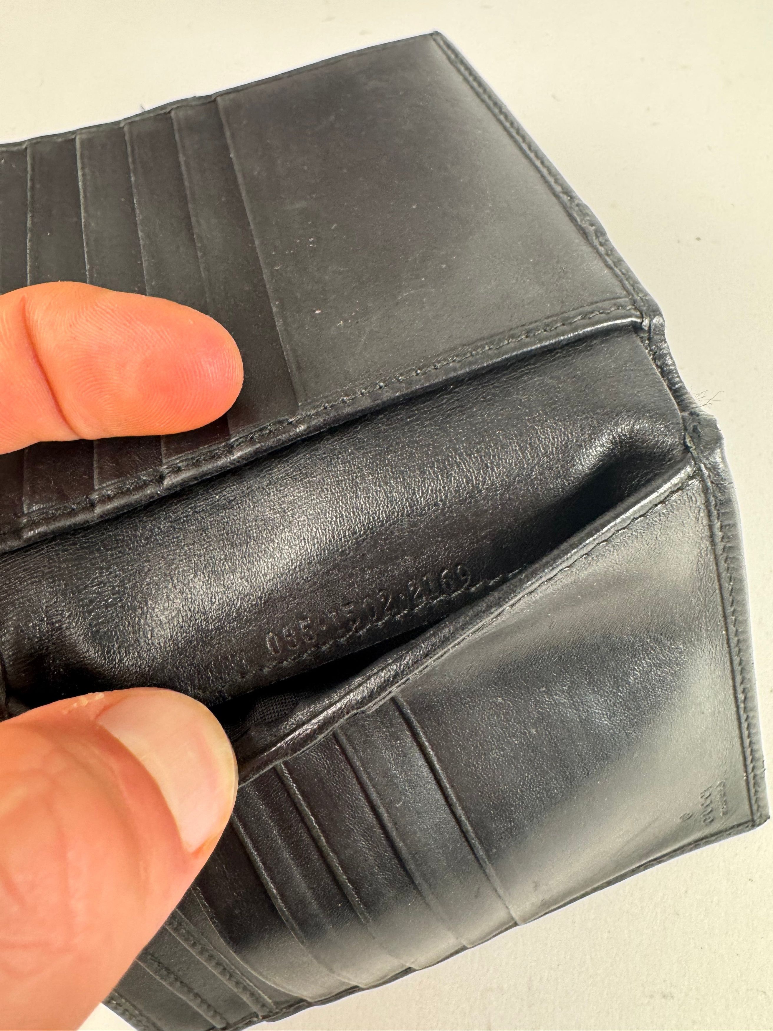 Gucci Vintage Canvas leather wallet black Size ONE SIZE - 6 Thumbnail