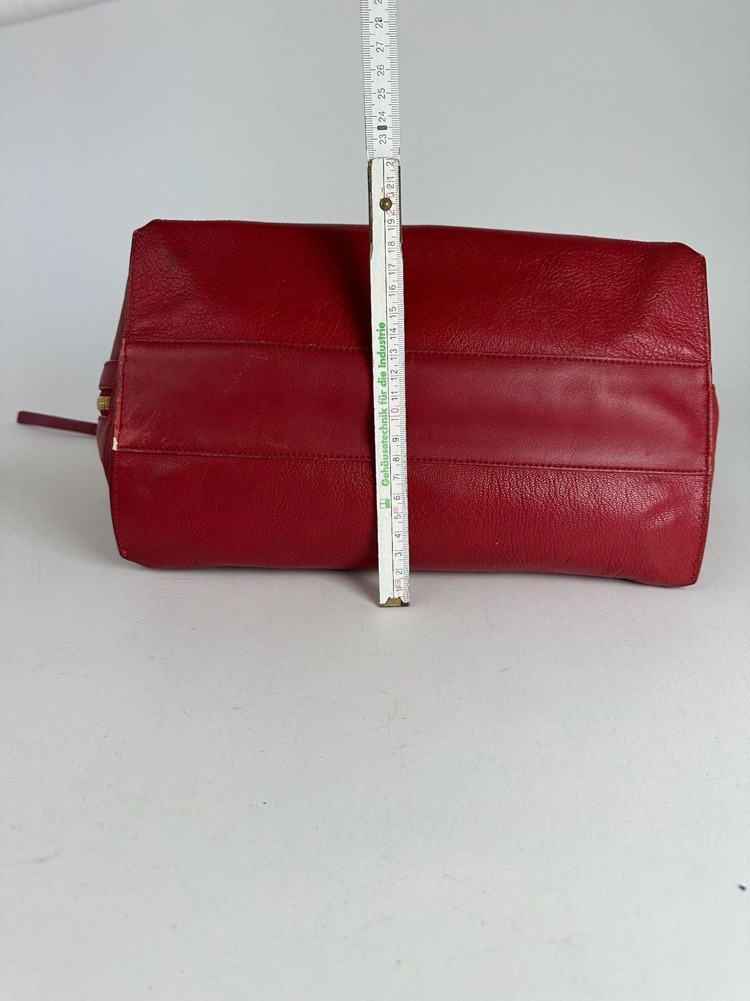 Chloe Vintage Prada Leather Shopper Red Size ONE SIZE - 7 Thumbnail