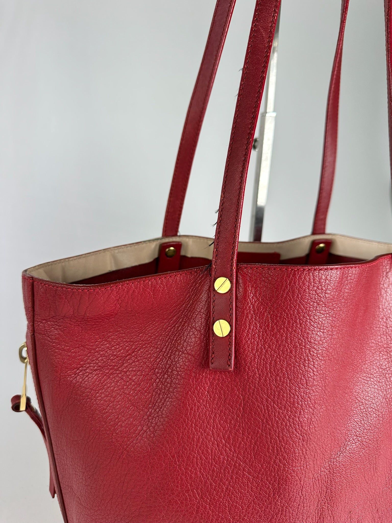 Chloe Vintage Prada Leather Shopper Red Size ONE SIZE - 10 Thumbnail