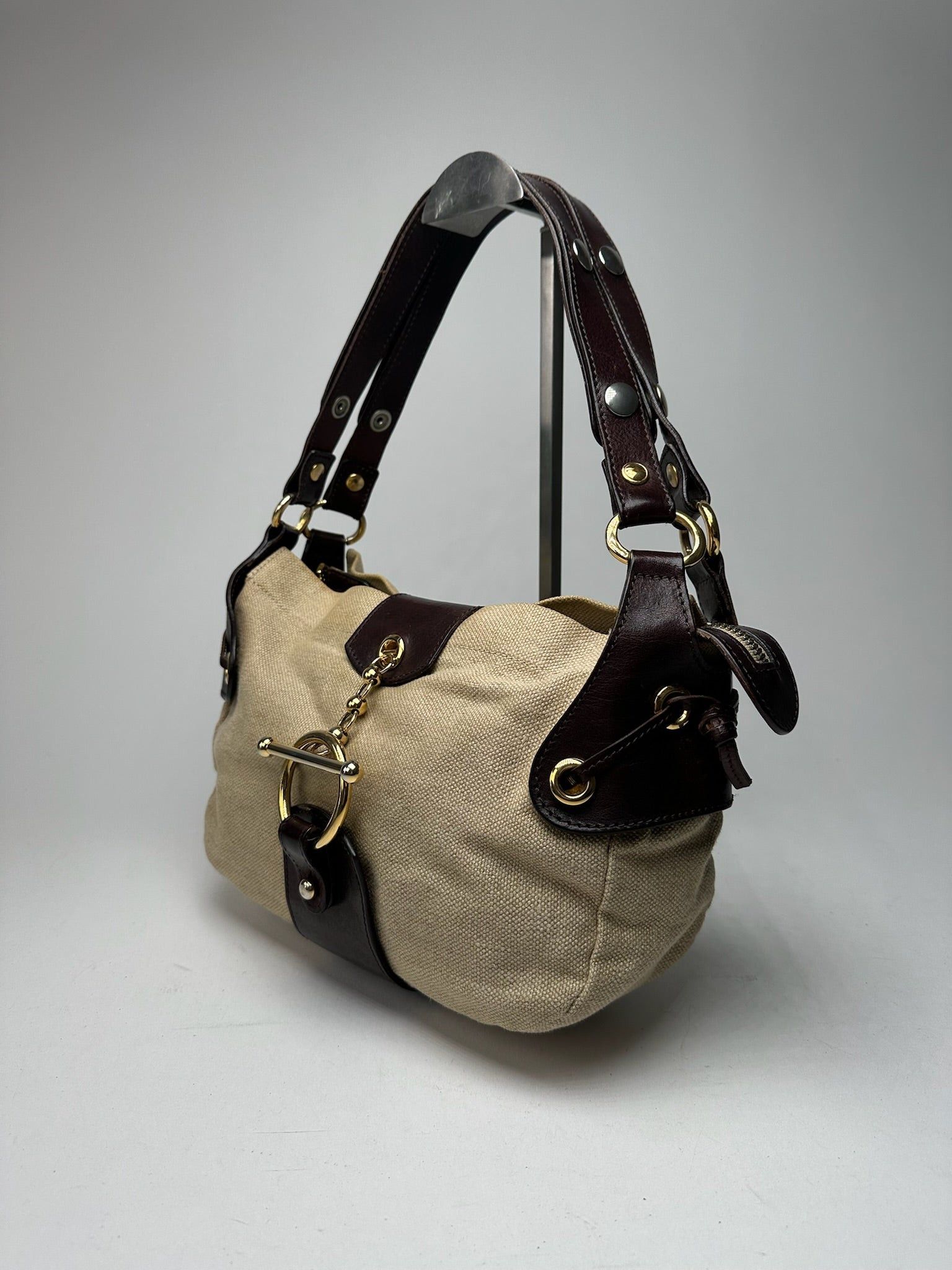 Marni Vintage Handbag Beige Brown Size ONE SIZE - 8 Thumbnail