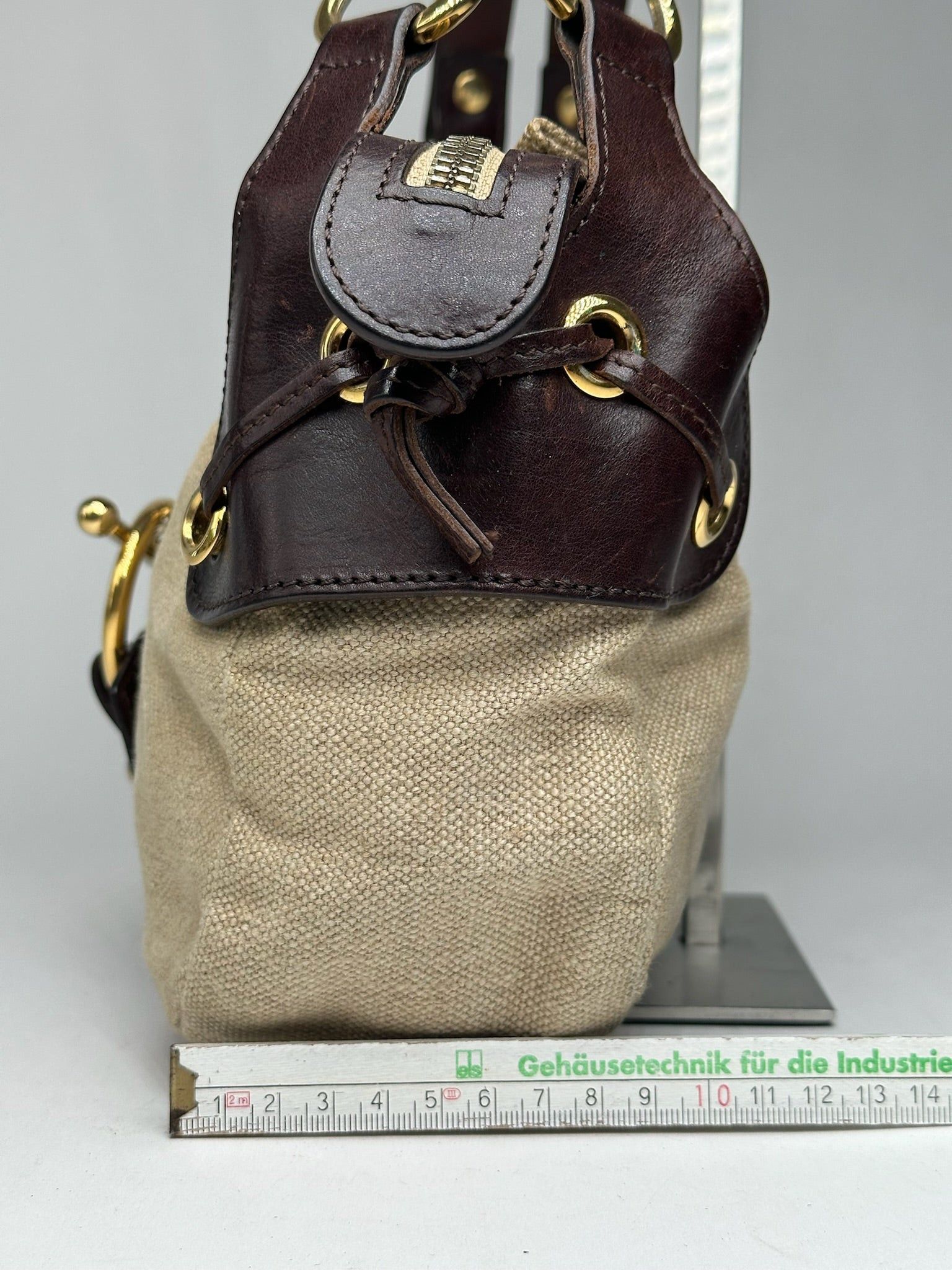 Marni Vintage Handbag Beige Brown Size ONE SIZE - 13 Thumbnail