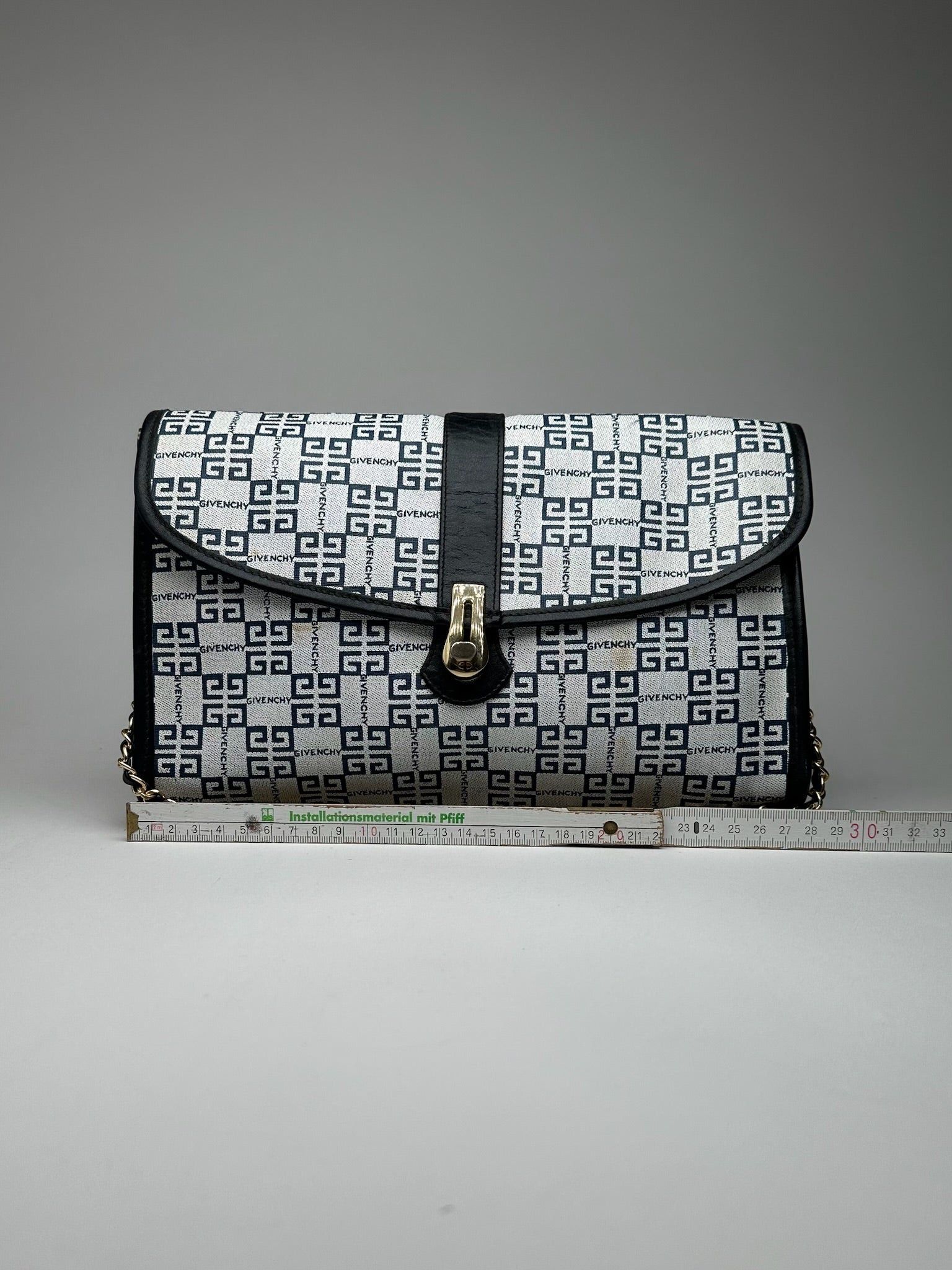 Givenchy Vintage 4G leather bag navy white Size ONE SIZE - 15 Thumbnail