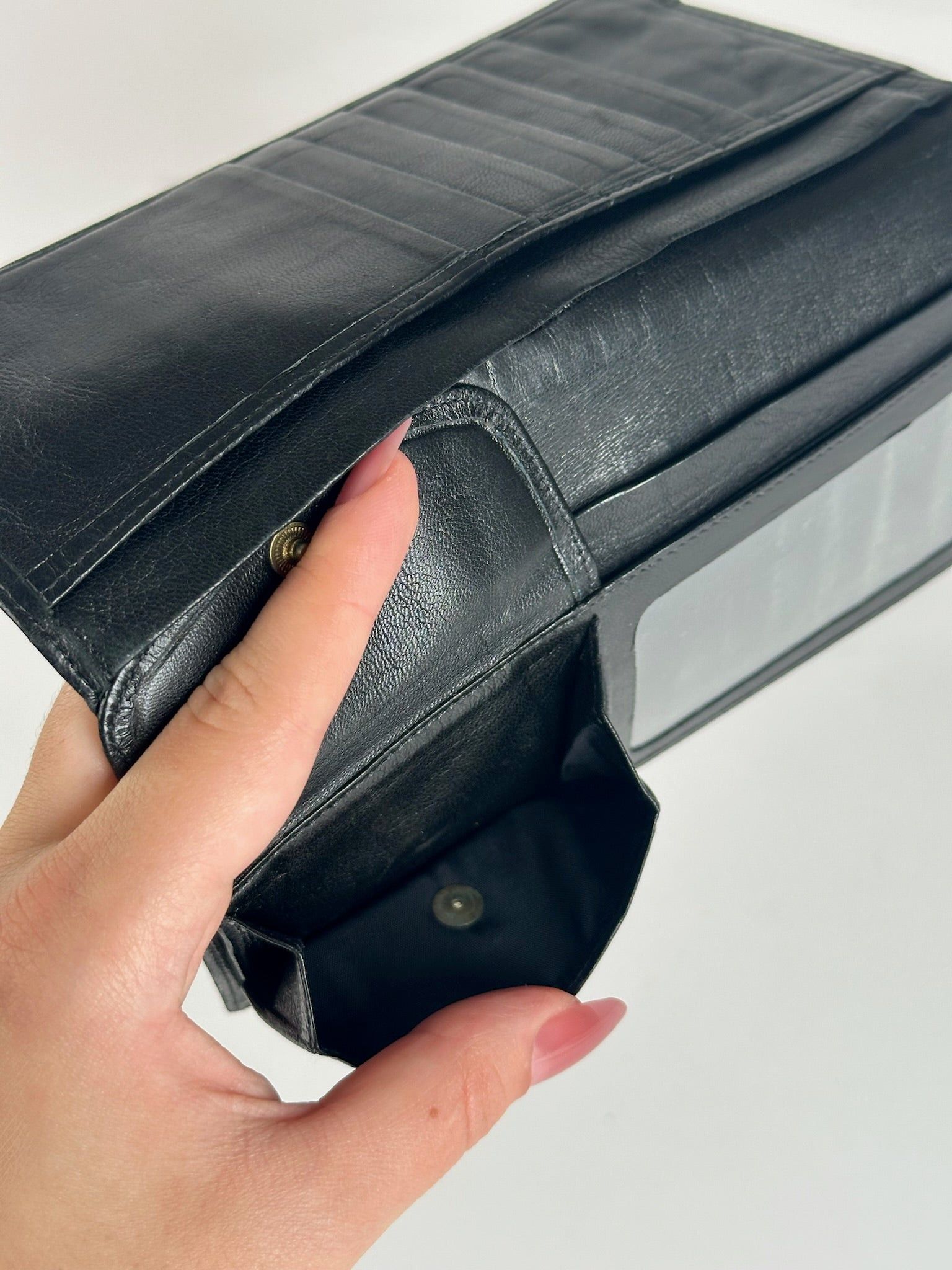 Dior Vintage Leather ID holder black Size ONE SIZE - 5 Thumbnail