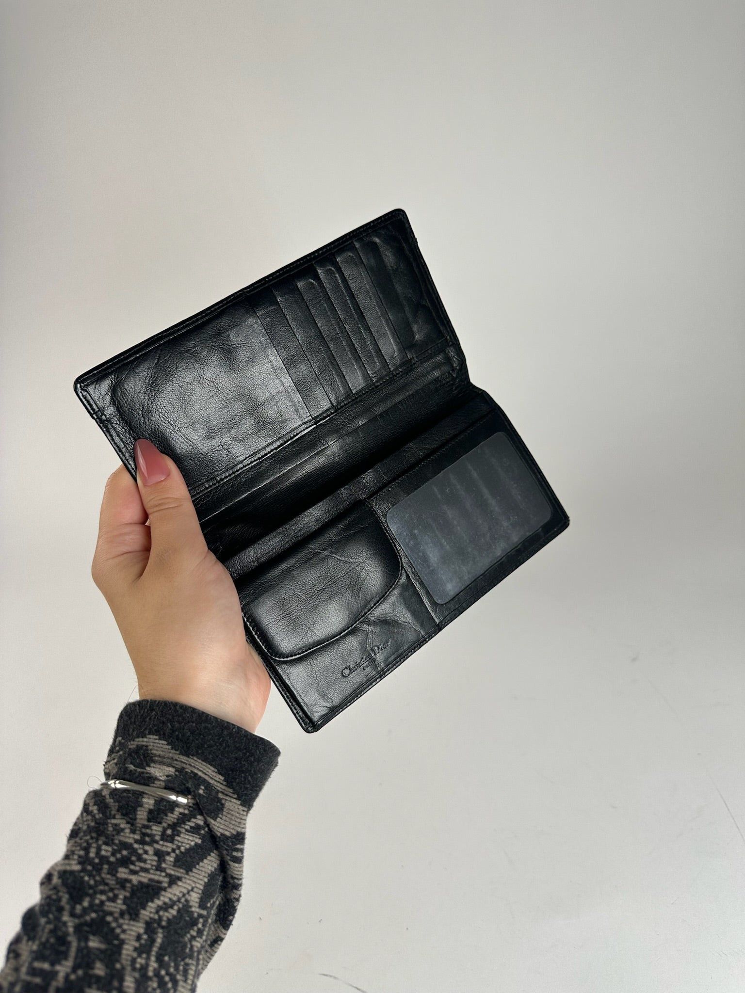 Dior Vintage Leather ID holder black Size ONE SIZE - 6 Thumbnail