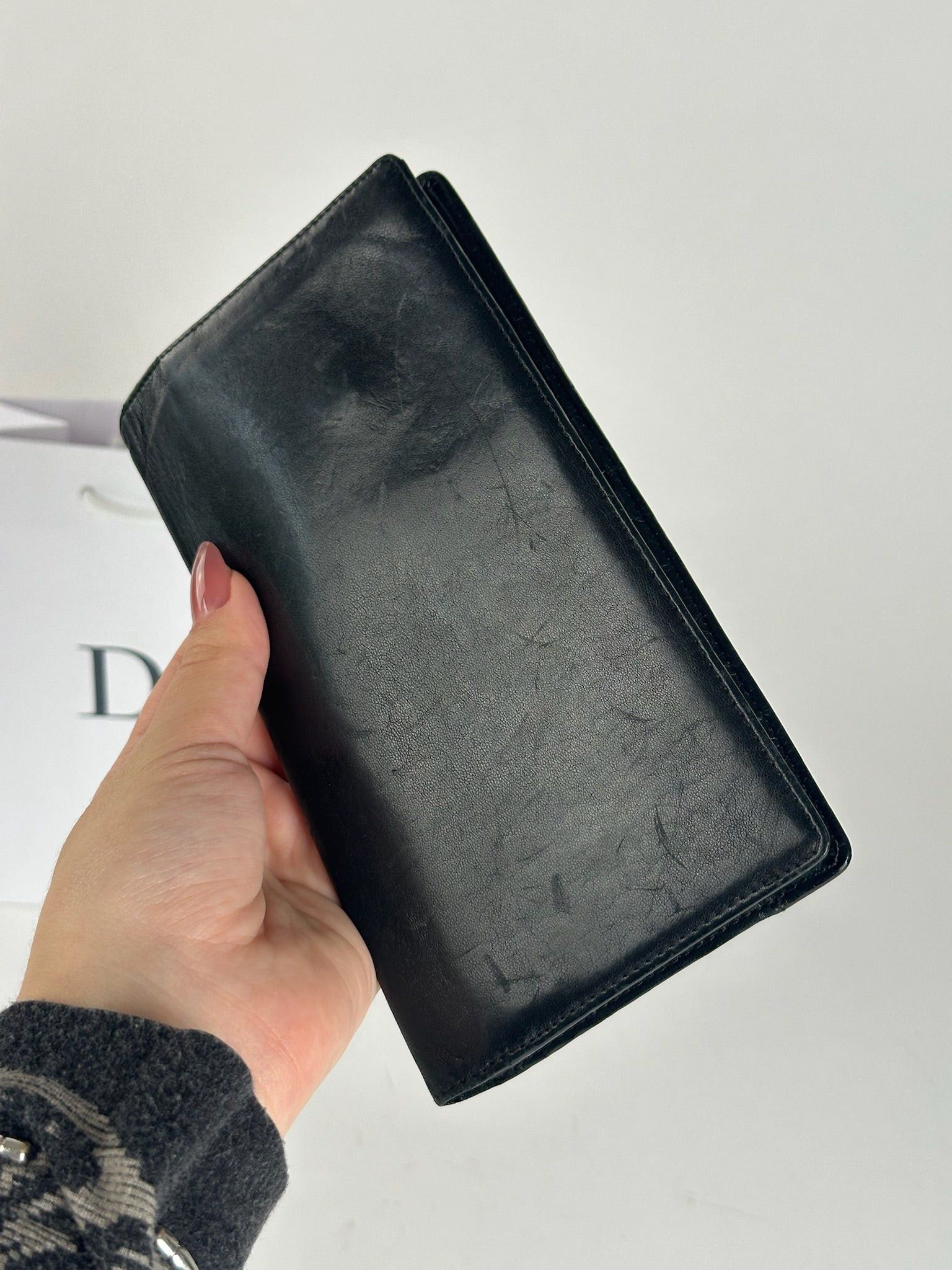 Dior Vintage Leather ID holder black Size ONE SIZE - 3 Thumbnail