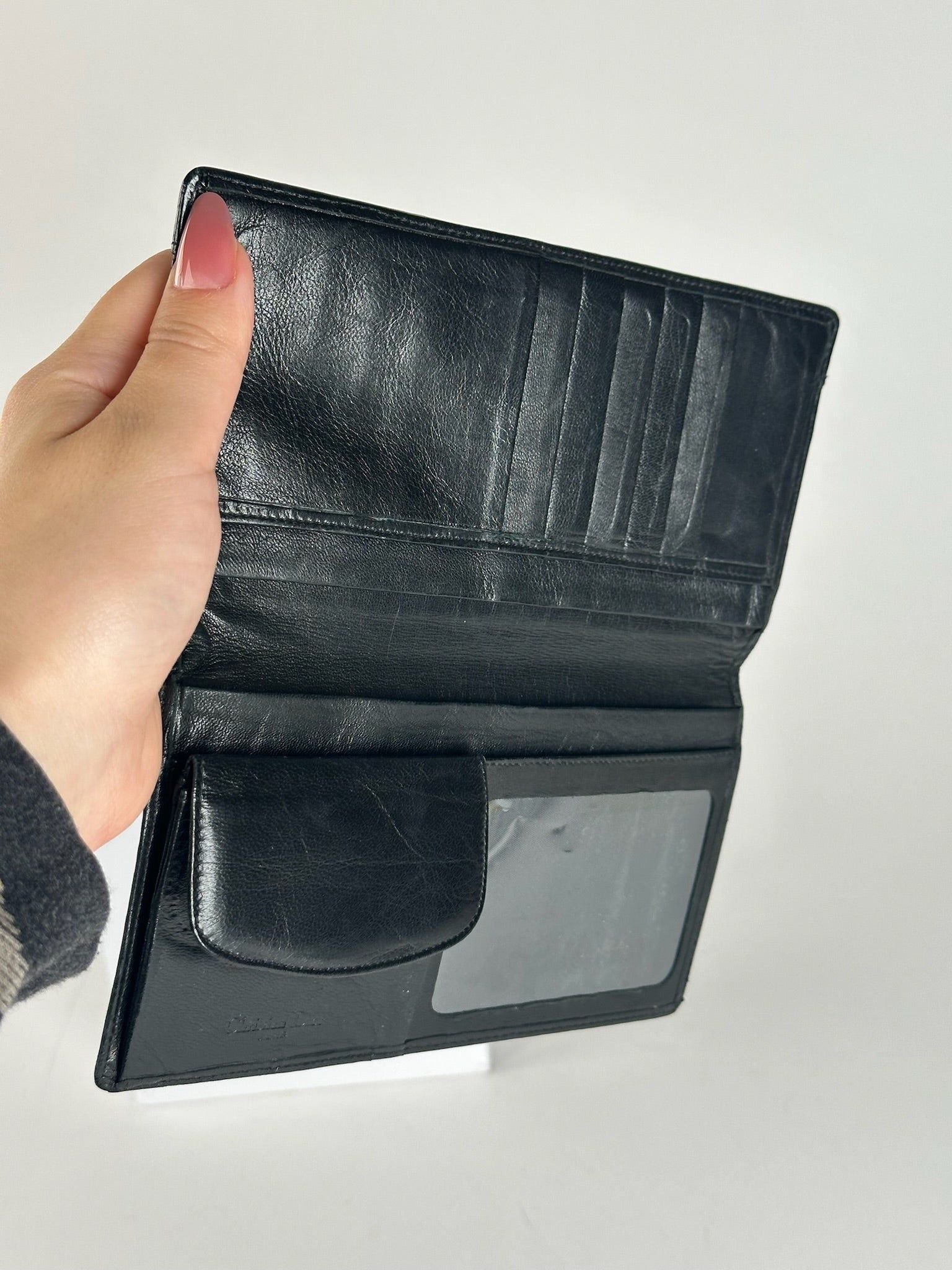 Dior Vintage Leather ID holder black Size ONE SIZE - 4 Thumbnail