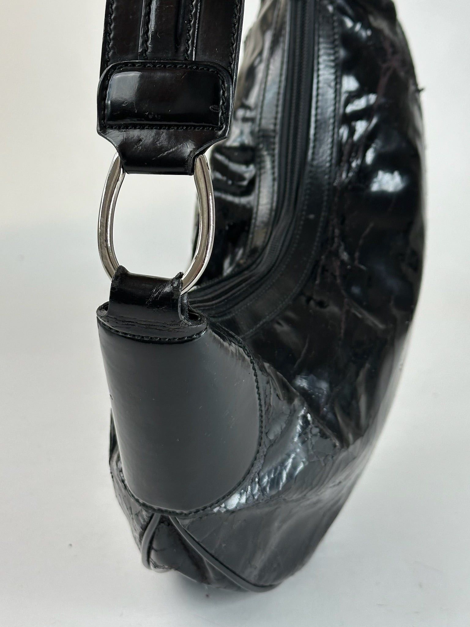 Gucci Vintage Patent Leather Bag Black Size ONE SIZE - 5 Thumbnail