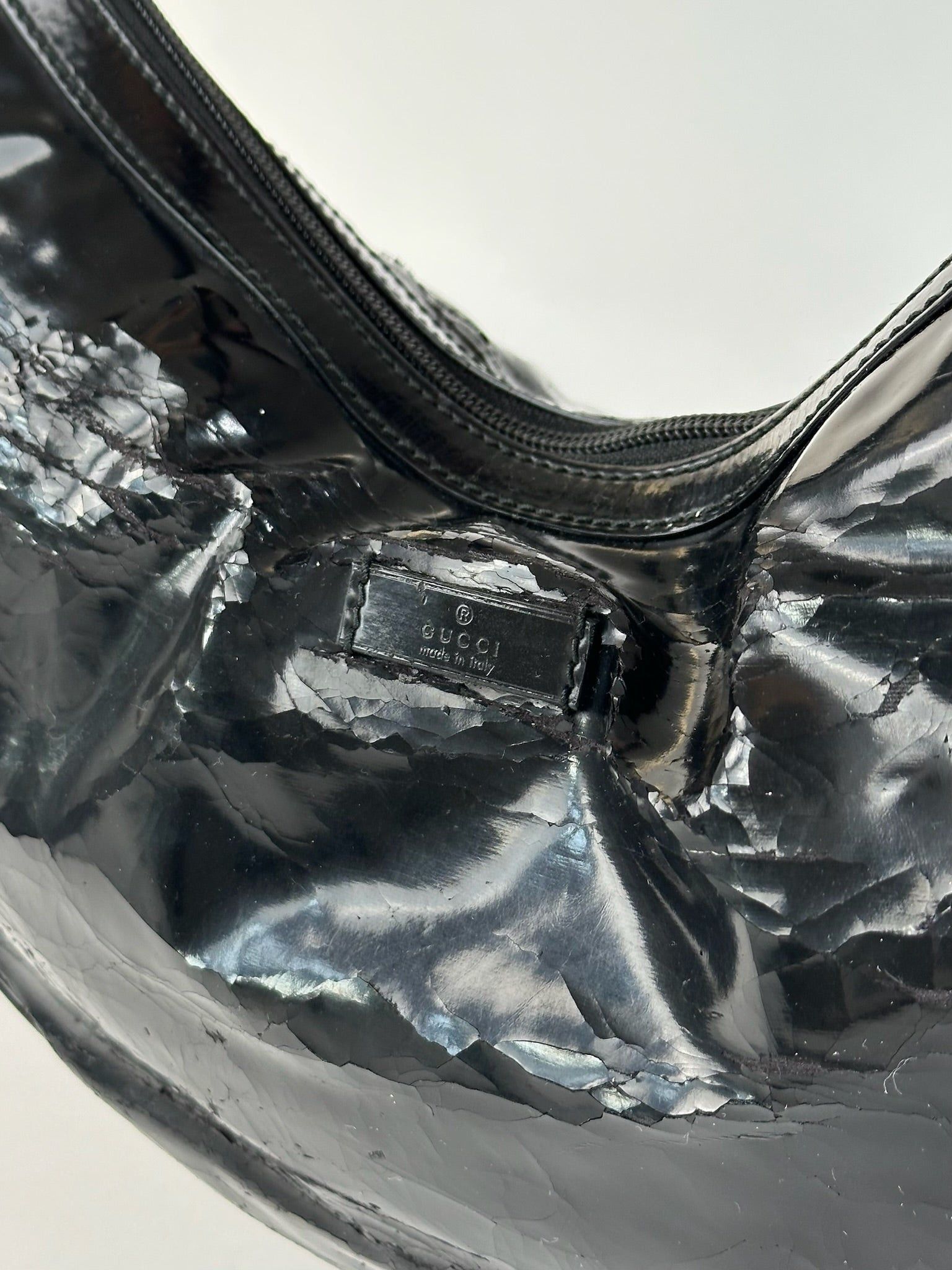Gucci Vintage Patent Leather Bag Black Size ONE SIZE - 6 Thumbnail