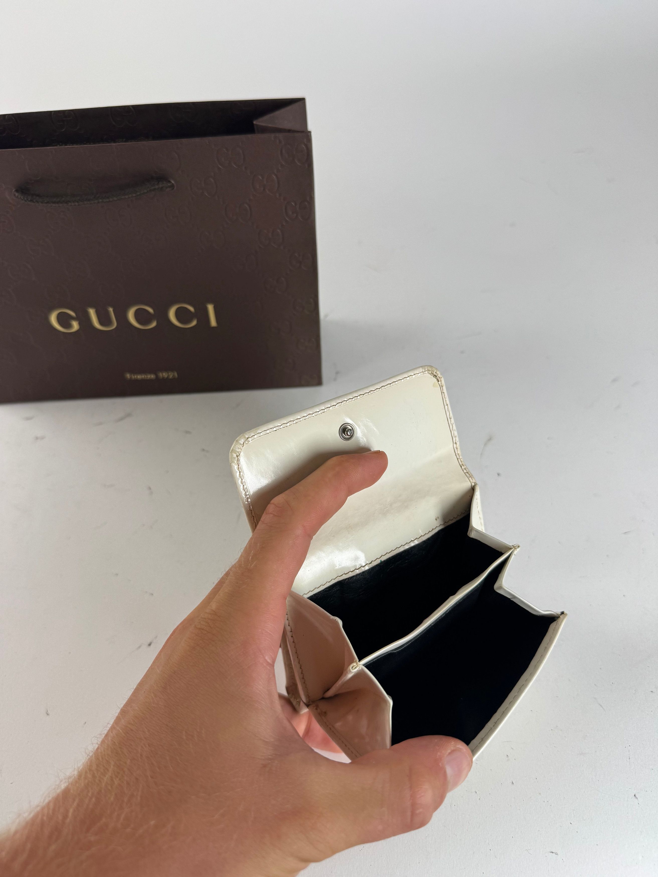 Gucci Vintage Patent Leather wallet white Size ONE SIZE - 5 Thumbnail
