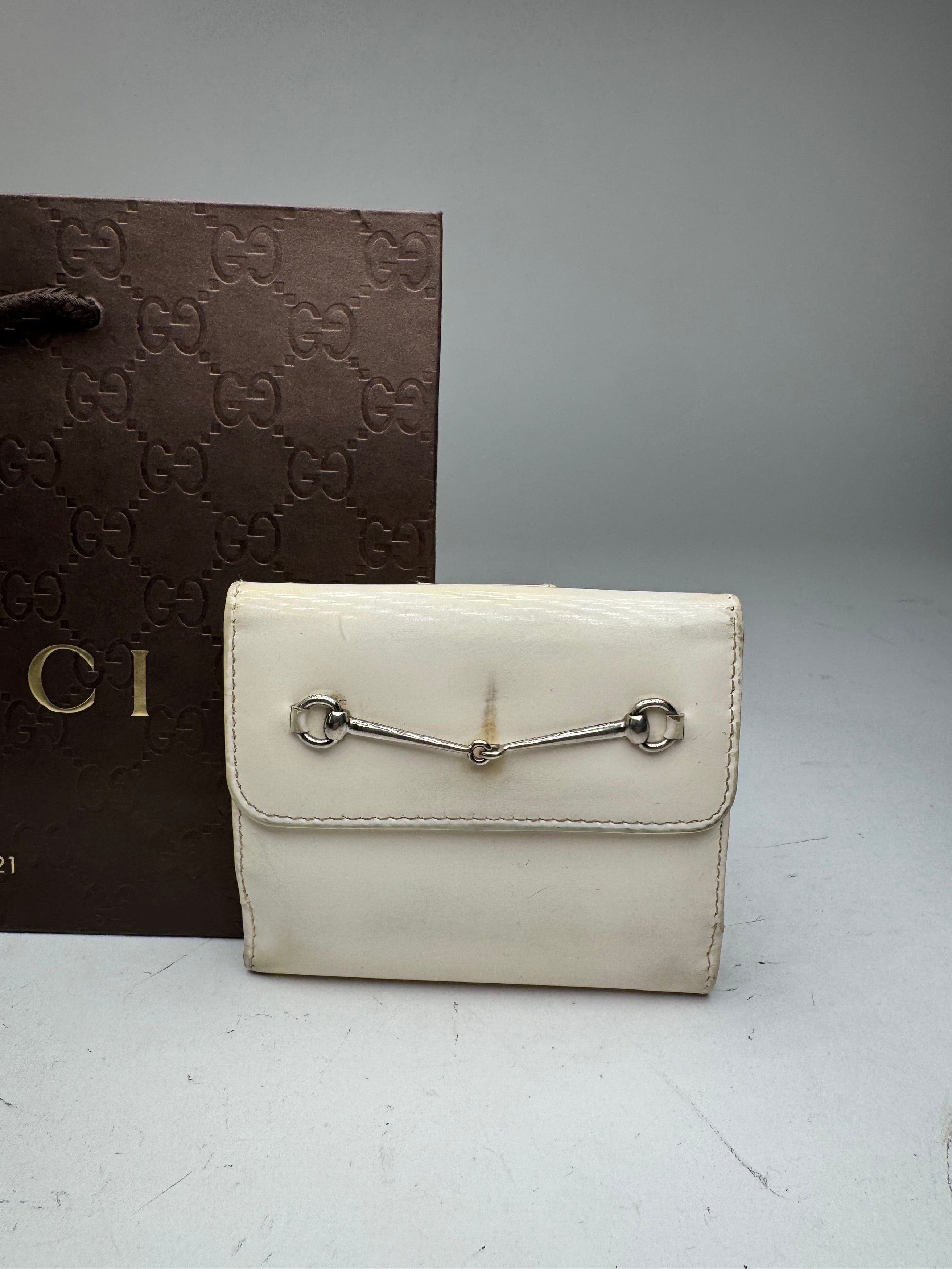 Gucci Vintage Patent Leather wallet white Size ONE SIZE - 6 Thumbnail