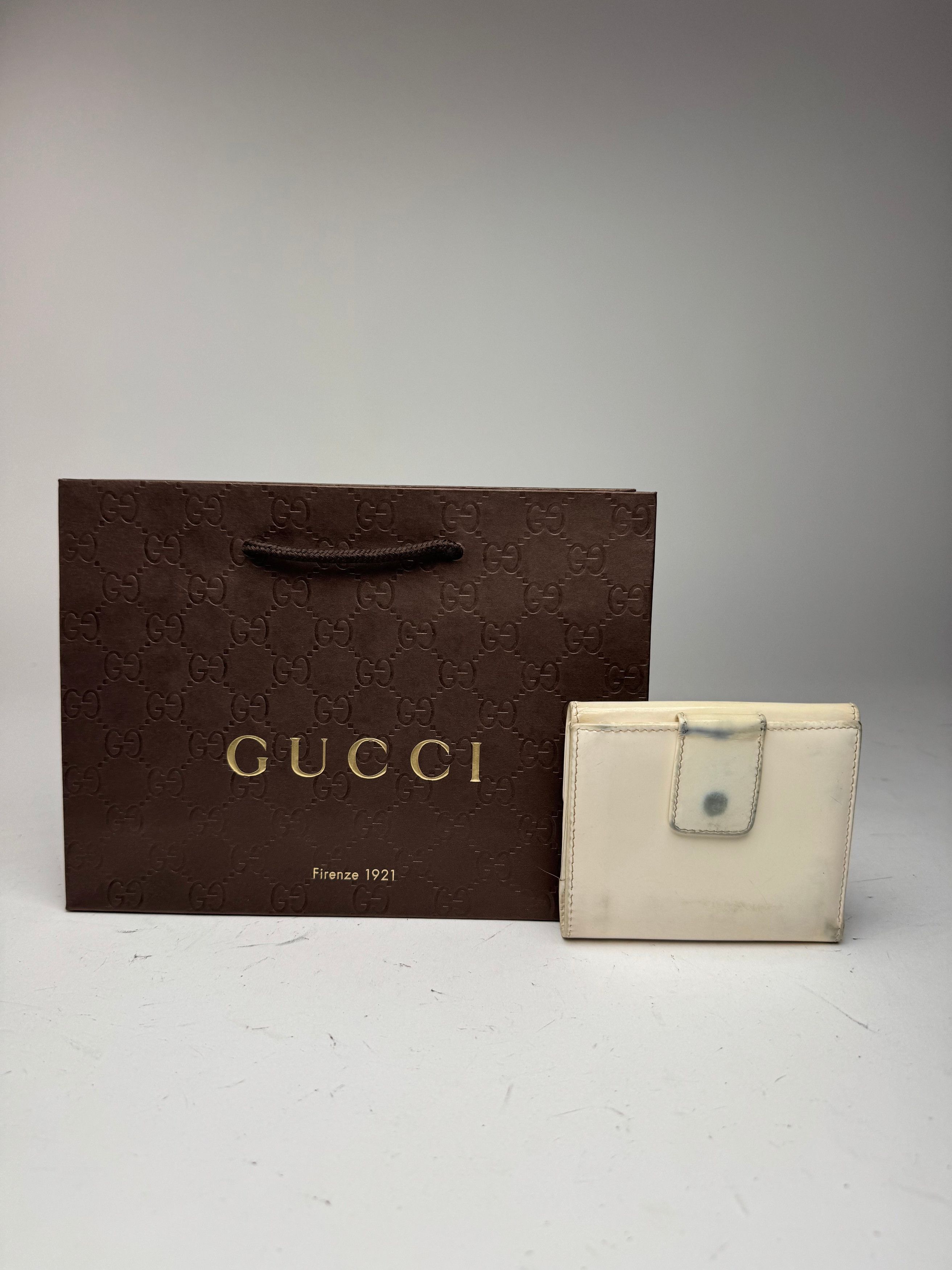 Gucci Vintage Patent Leather wallet white Size ONE SIZE - 2 Thumbnail