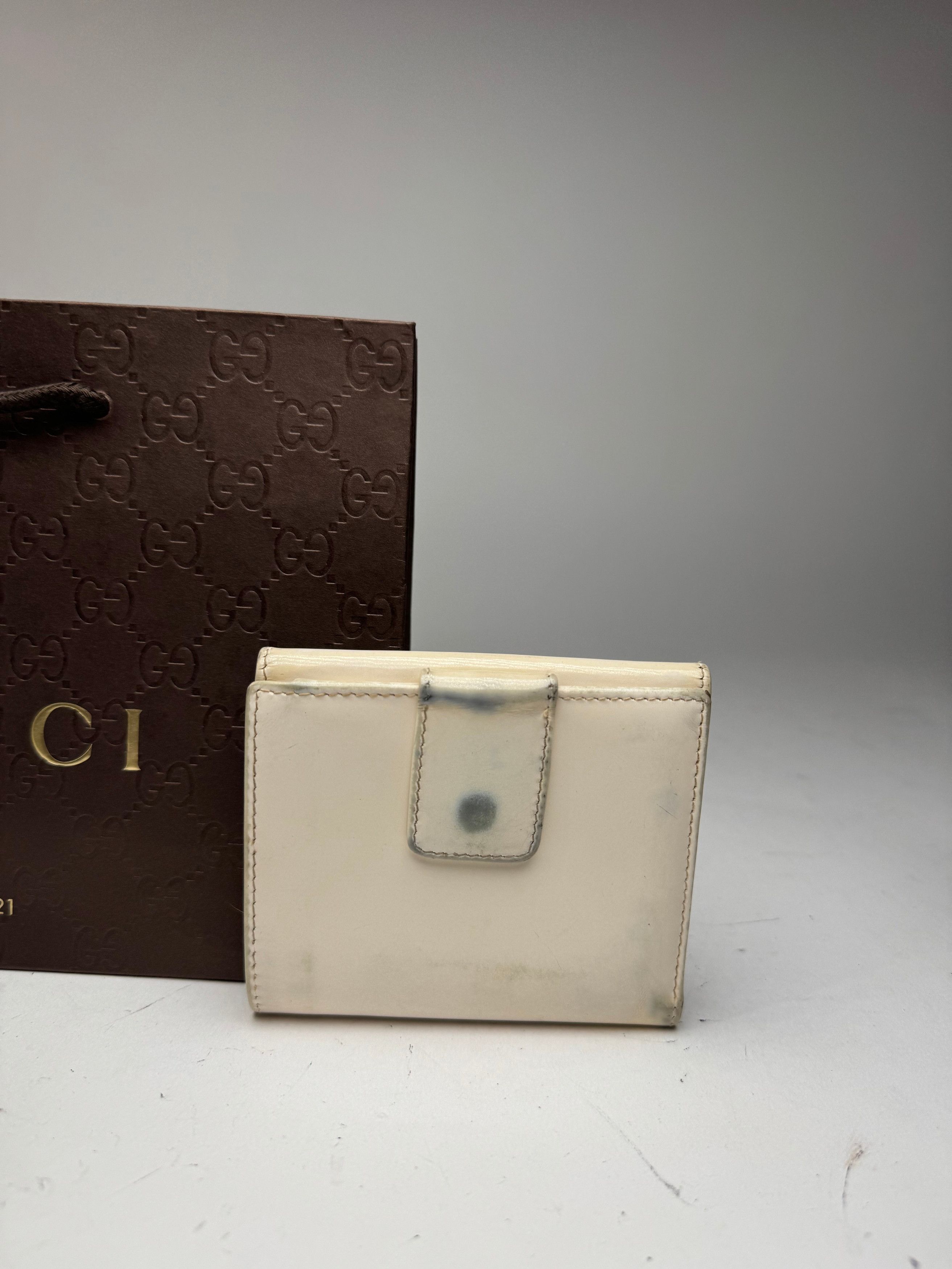 Gucci Vintage Patent Leather wallet white Size ONE SIZE - 7 Thumbnail