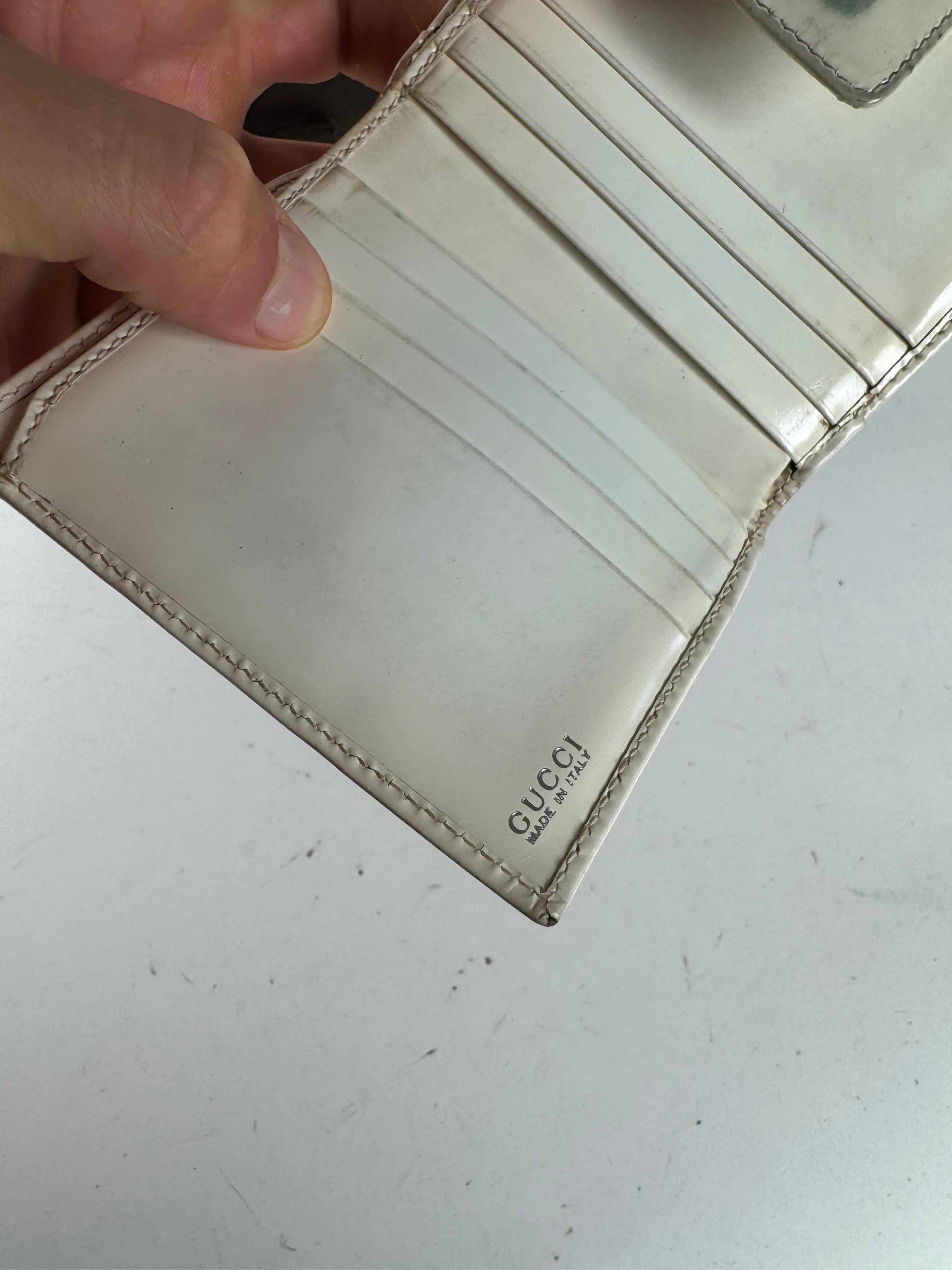 Gucci Vintage Patent Leather wallet white Size ONE SIZE - 9 Thumbnail