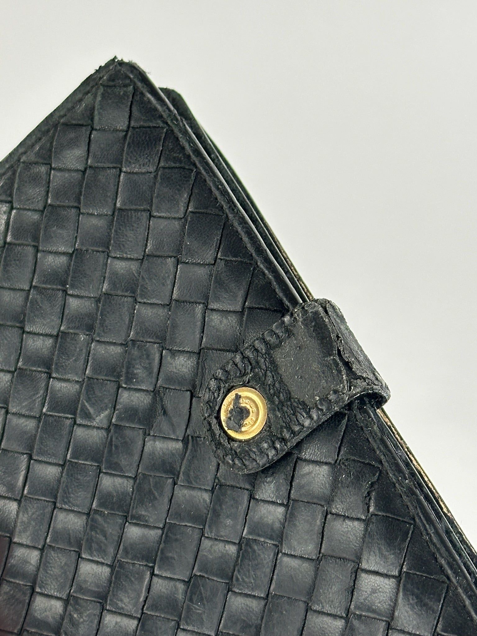 Bottega Veneta Vintage Leather wallet brown black Size ONE SIZE - 11 Thumbnail