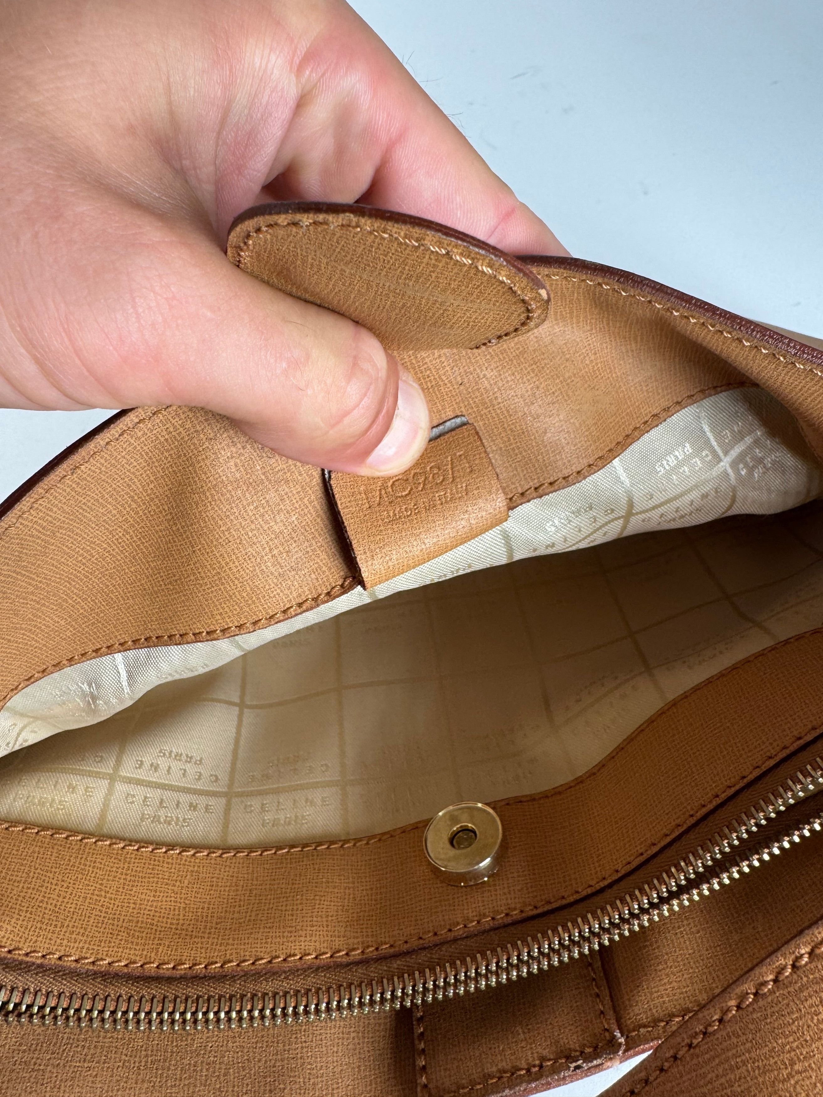 Celine Vintage Paris Leather Bag camel Size ONE SIZE - 6 Thumbnail