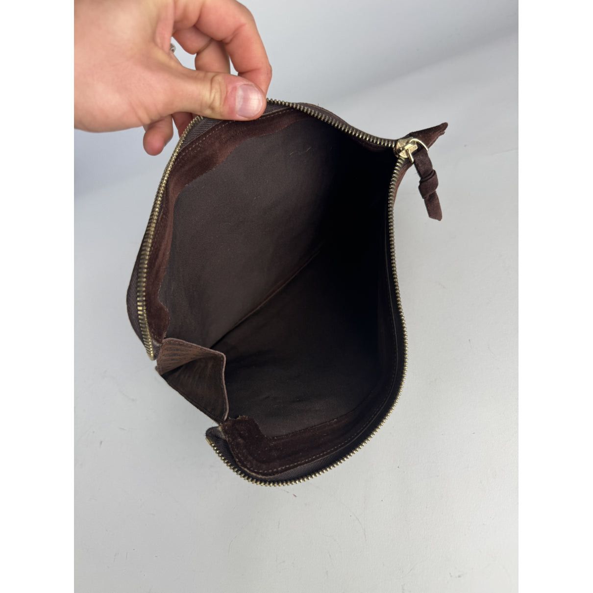 Bottega Veneta Brown Leather Clutch Bag Size ONE SIZE - 2 Thumbnail