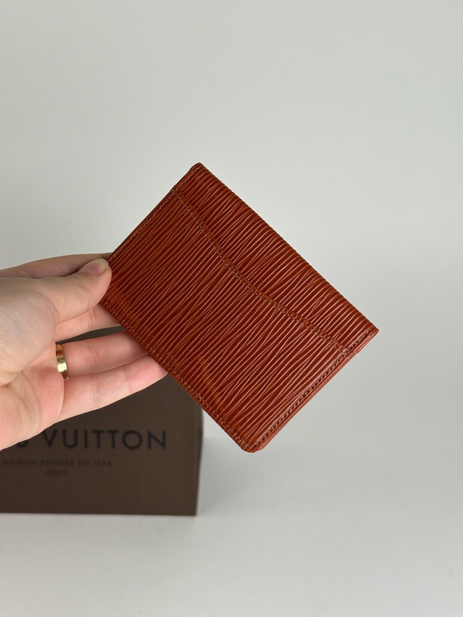 Louis Vuitton Vintage epi leather card holder orange Size ONE SIZE - 6 Thumbnail