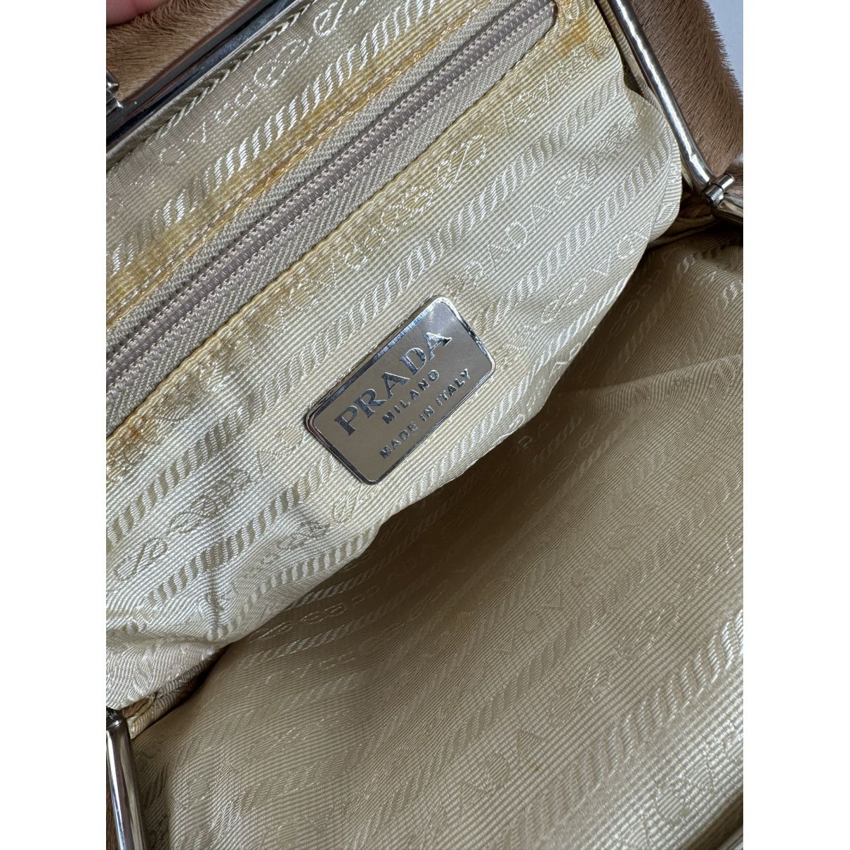 Prada Re-Edition 2000 Brown Fur Handbag Size ONE SIZE - 4 Thumbnail