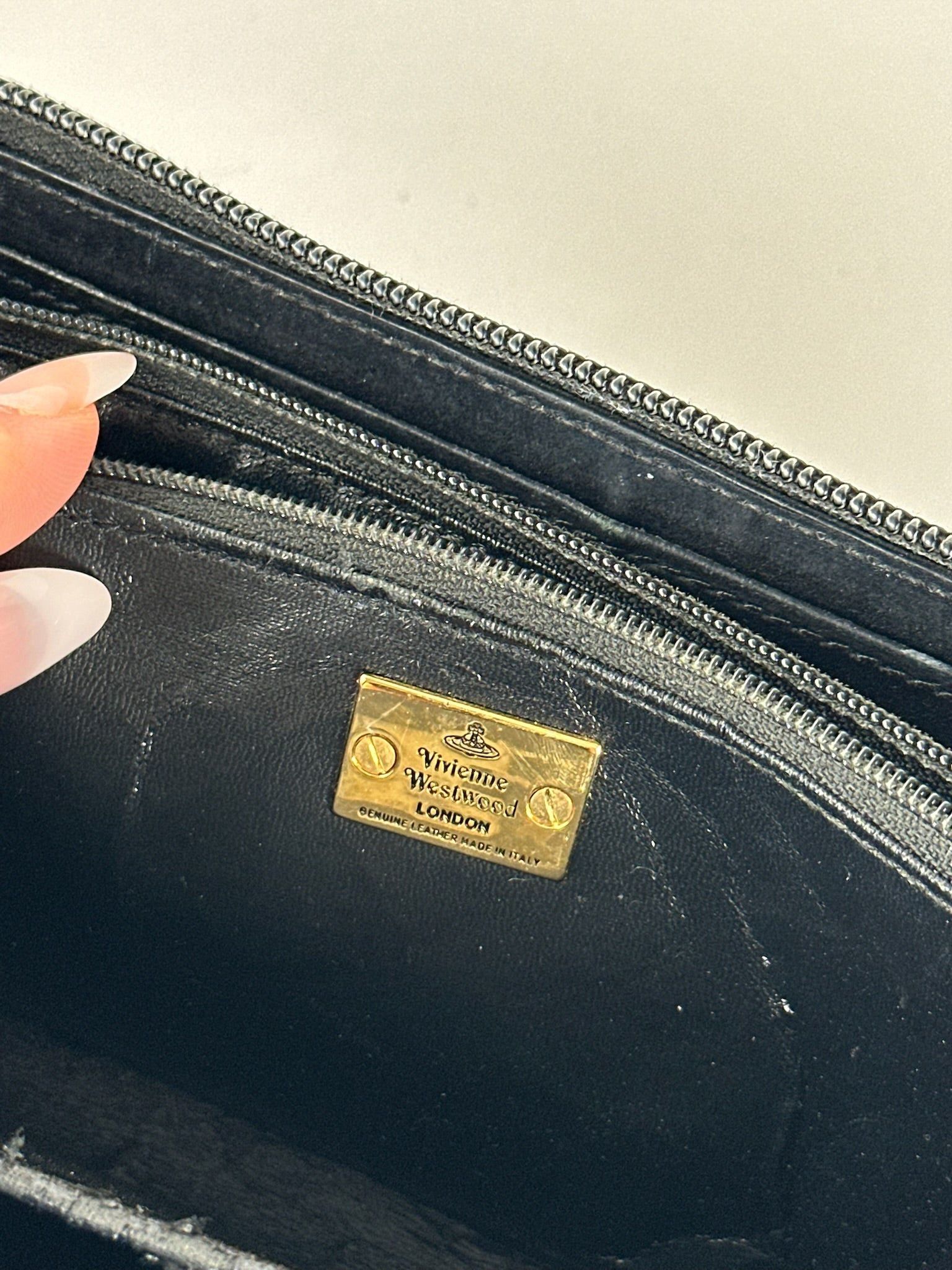 Vivienne Westwood Vintage Patent leather wallet black Size ONE SIZE - 3 Thumbnail