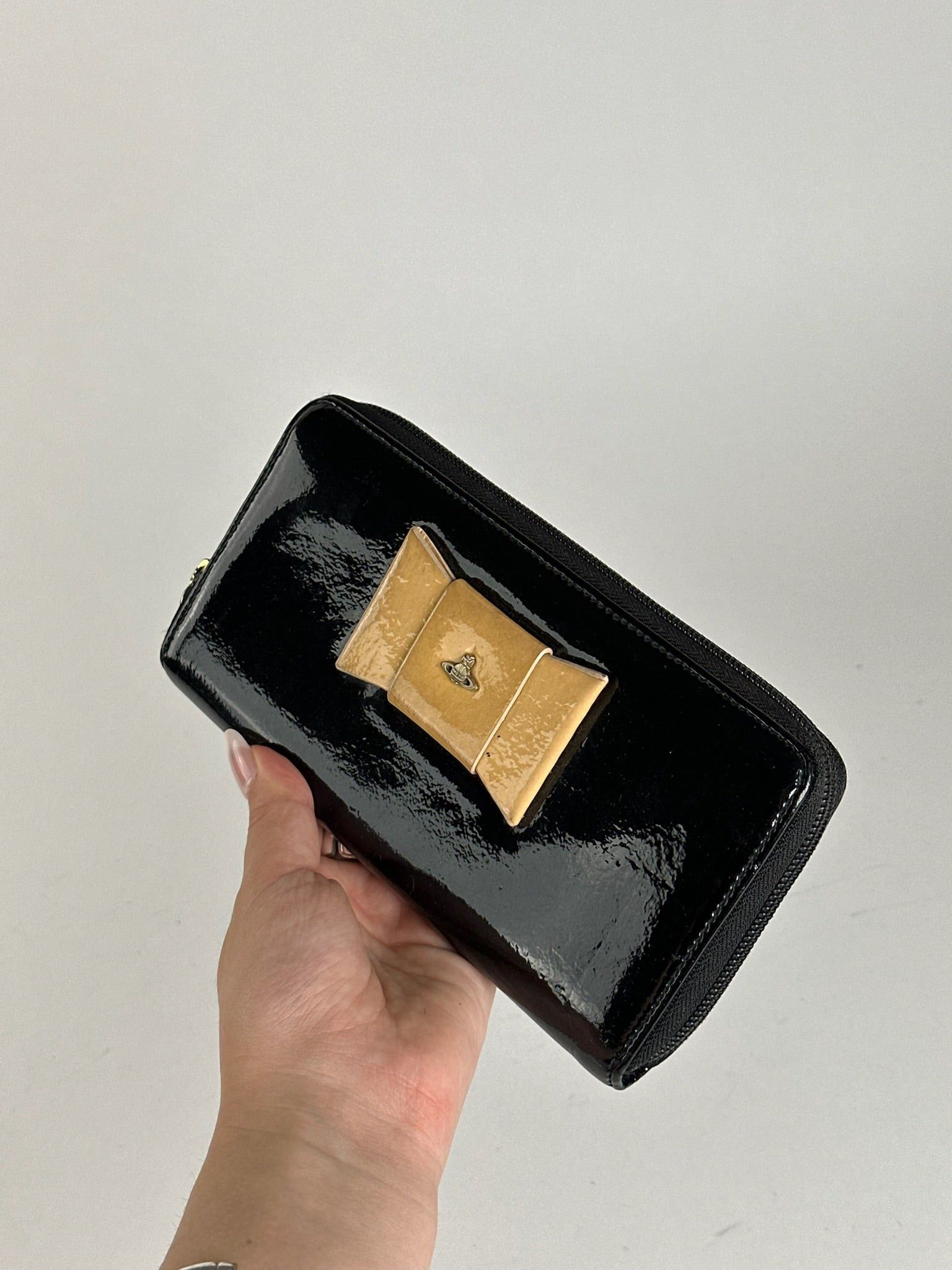 Vivienne Westwood Vintage Patent leather wallet black Size ONE SIZE - 4 Thumbnail