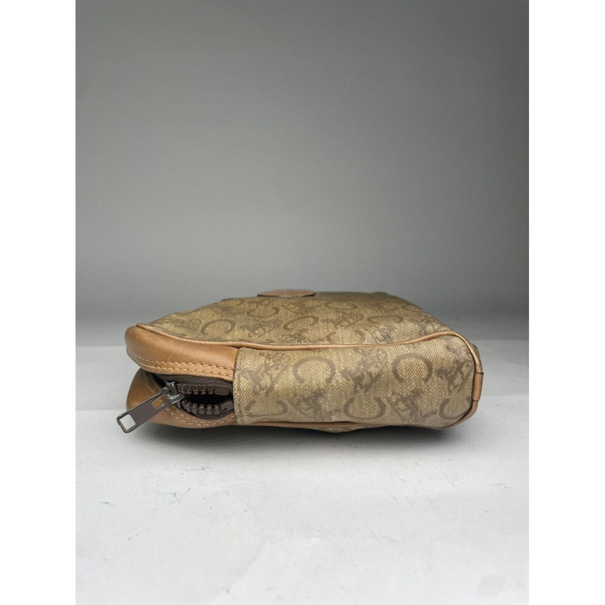 Celine Triomphe Vintage Brown Leather Clutch Bag Size ONE SIZE - 5 Thumbnail
