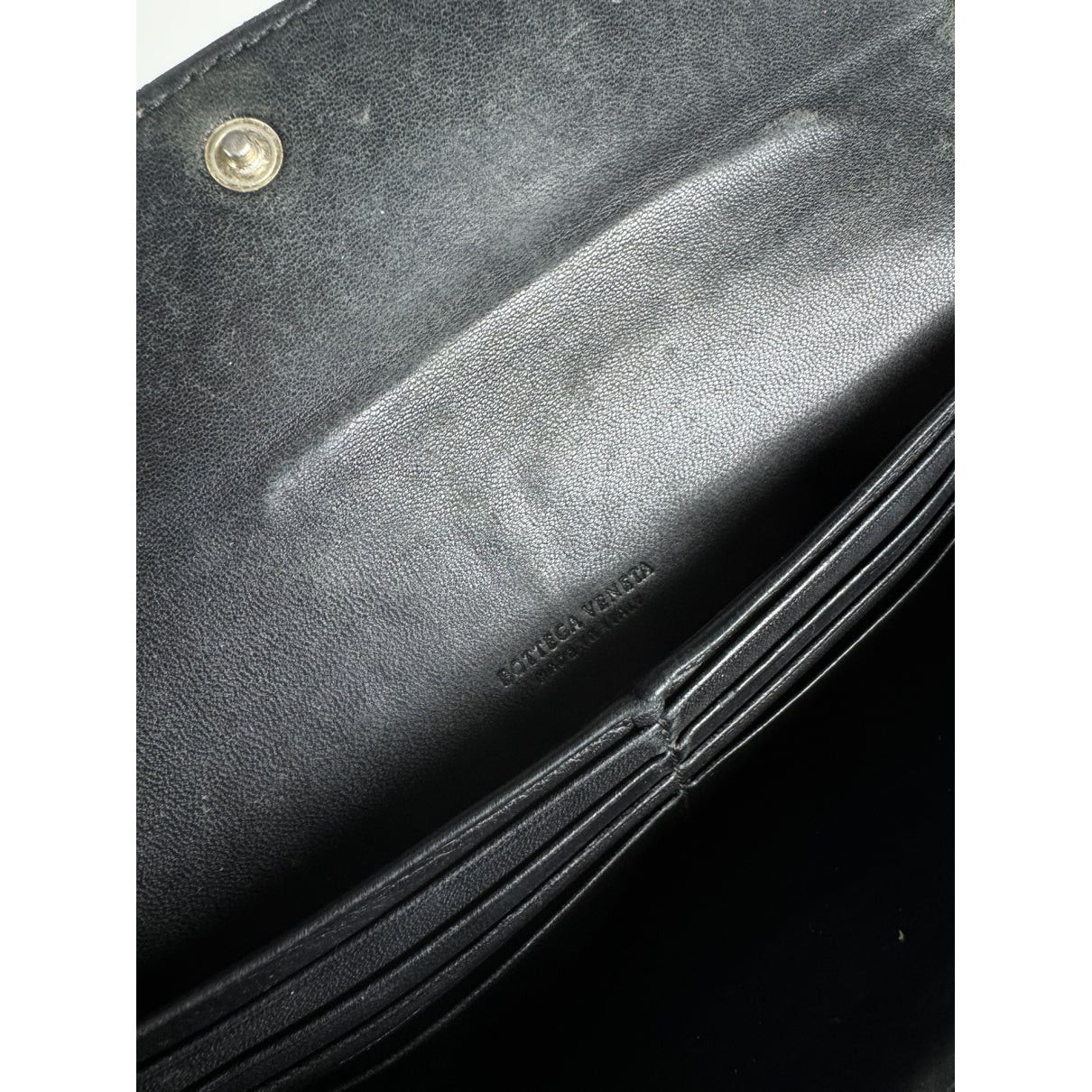 Bottega Veneta Black Leather Wallet Size ONE SIZE - 4 Thumbnail