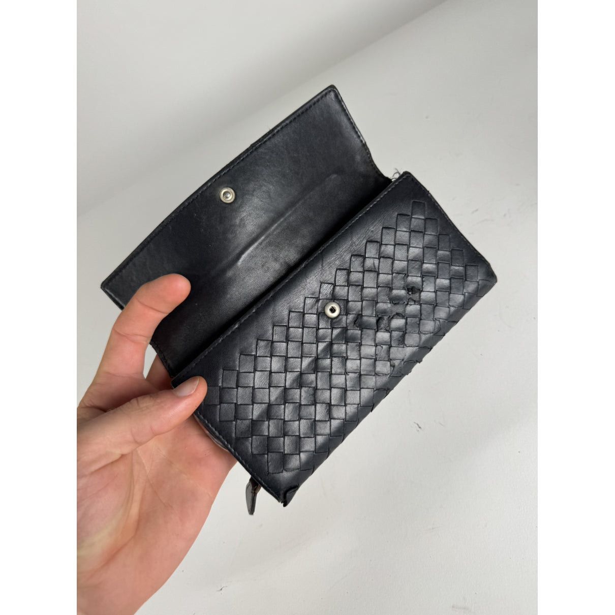 Bottega Veneta Black Leather Wallet Size ONE SIZE - 3 Thumbnail