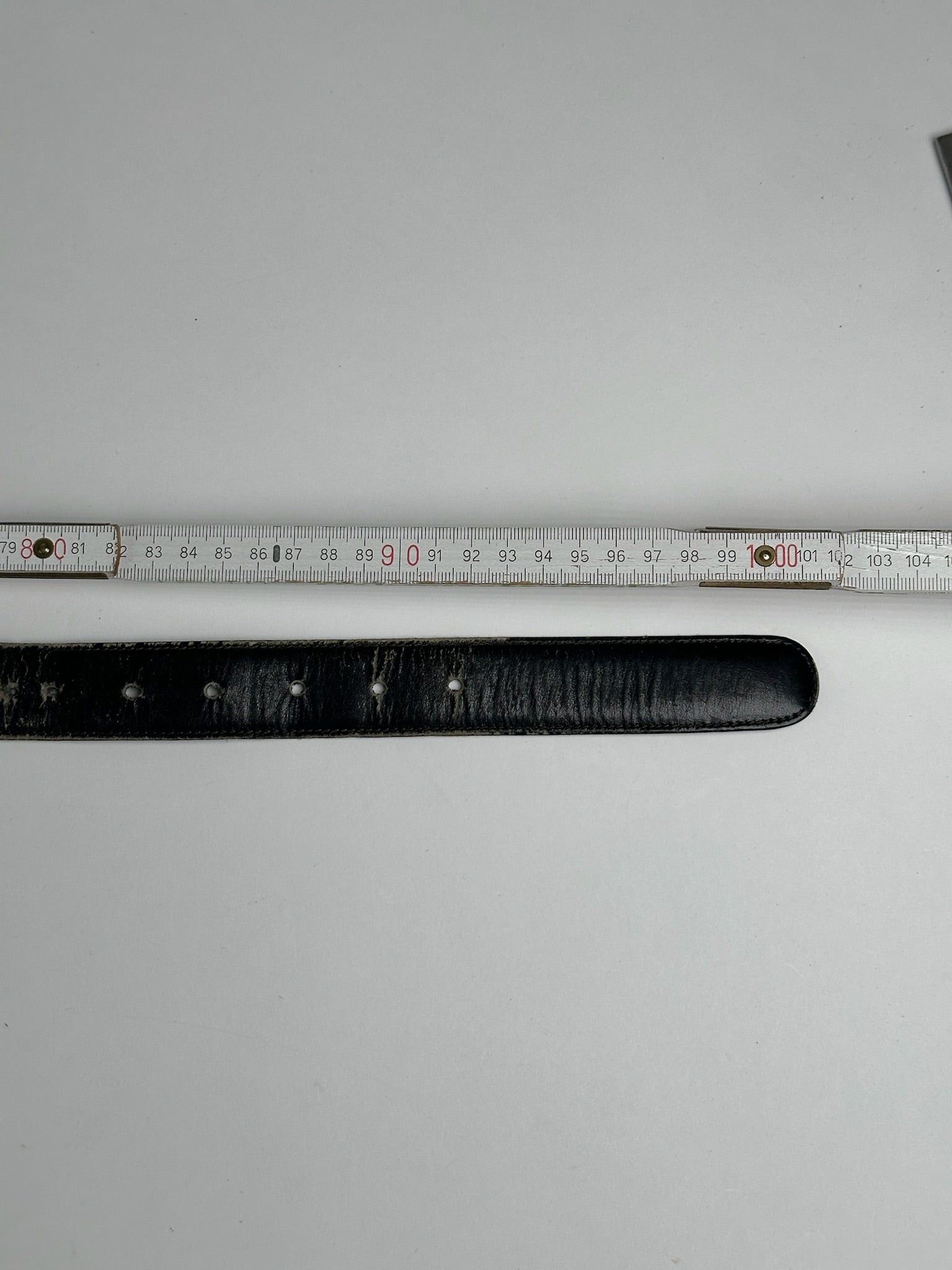Celine Vintage Paris Leather belt black Size ONE SIZE - 4 Thumbnail