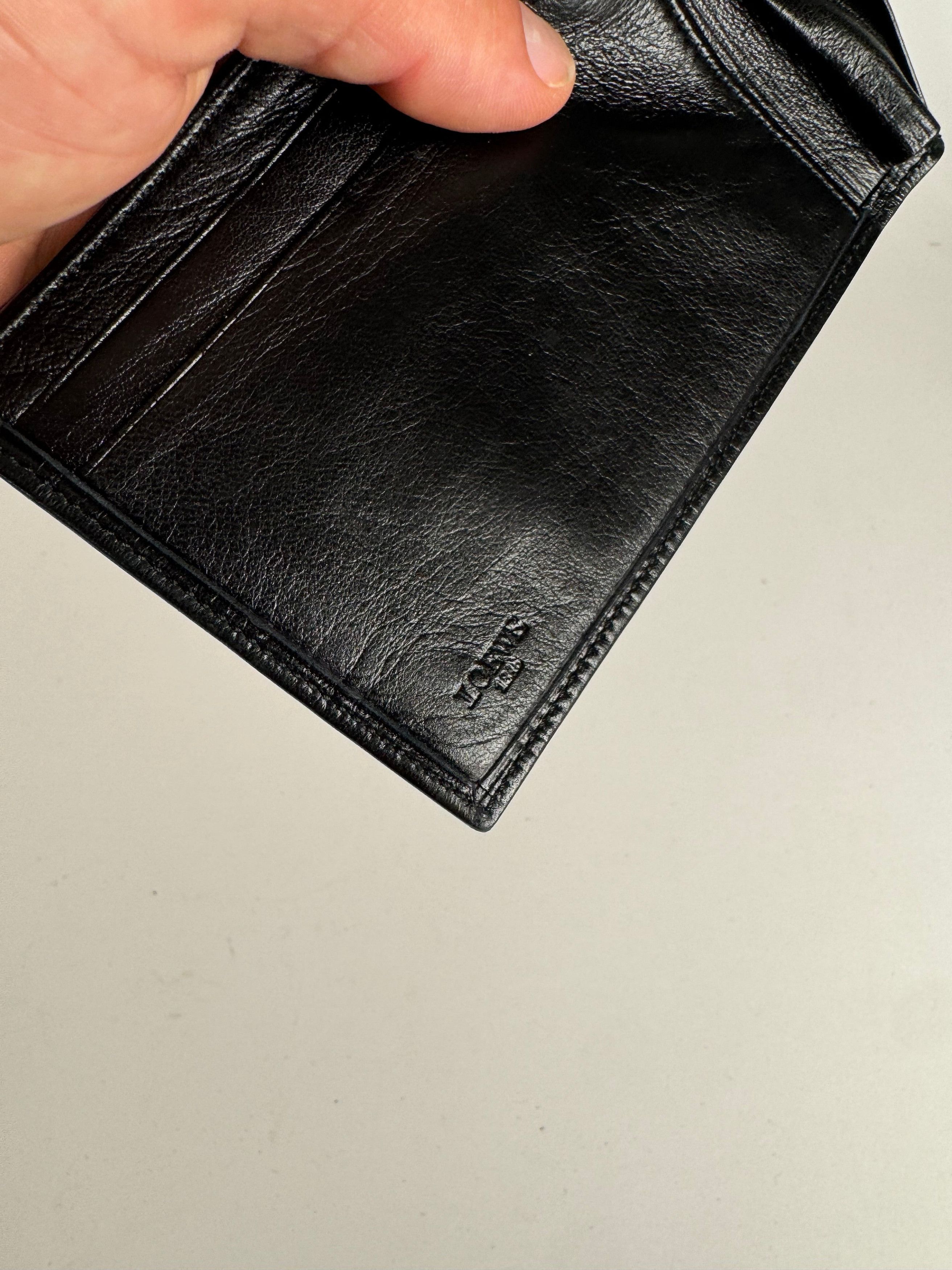 Loewe Vintage Madrid Flapable leather wallet black Size ONE SIZE - 6 Thumbnail