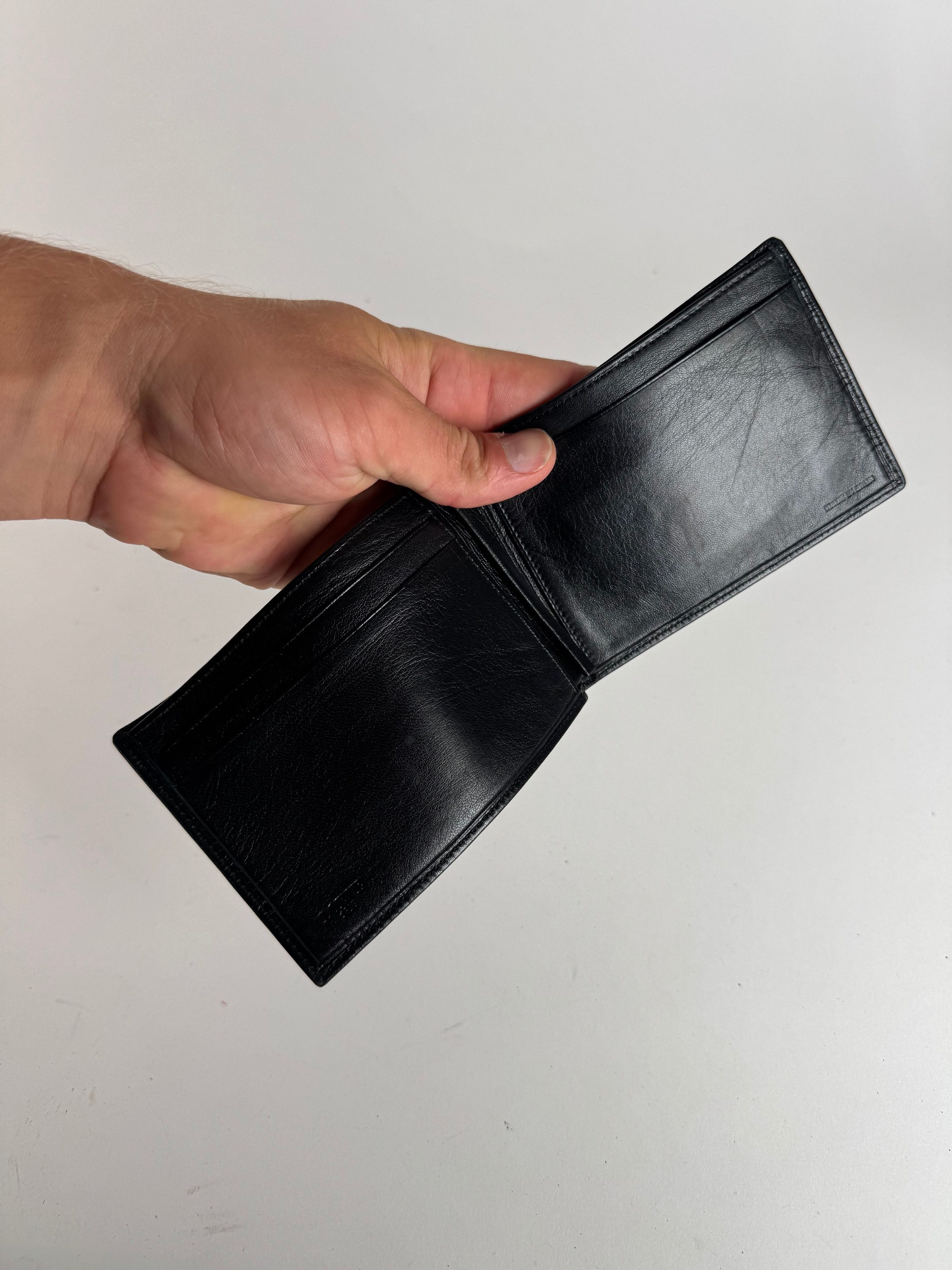 Loewe Vintage Madrid Flapable leather wallet black Size ONE SIZE - 4 Thumbnail