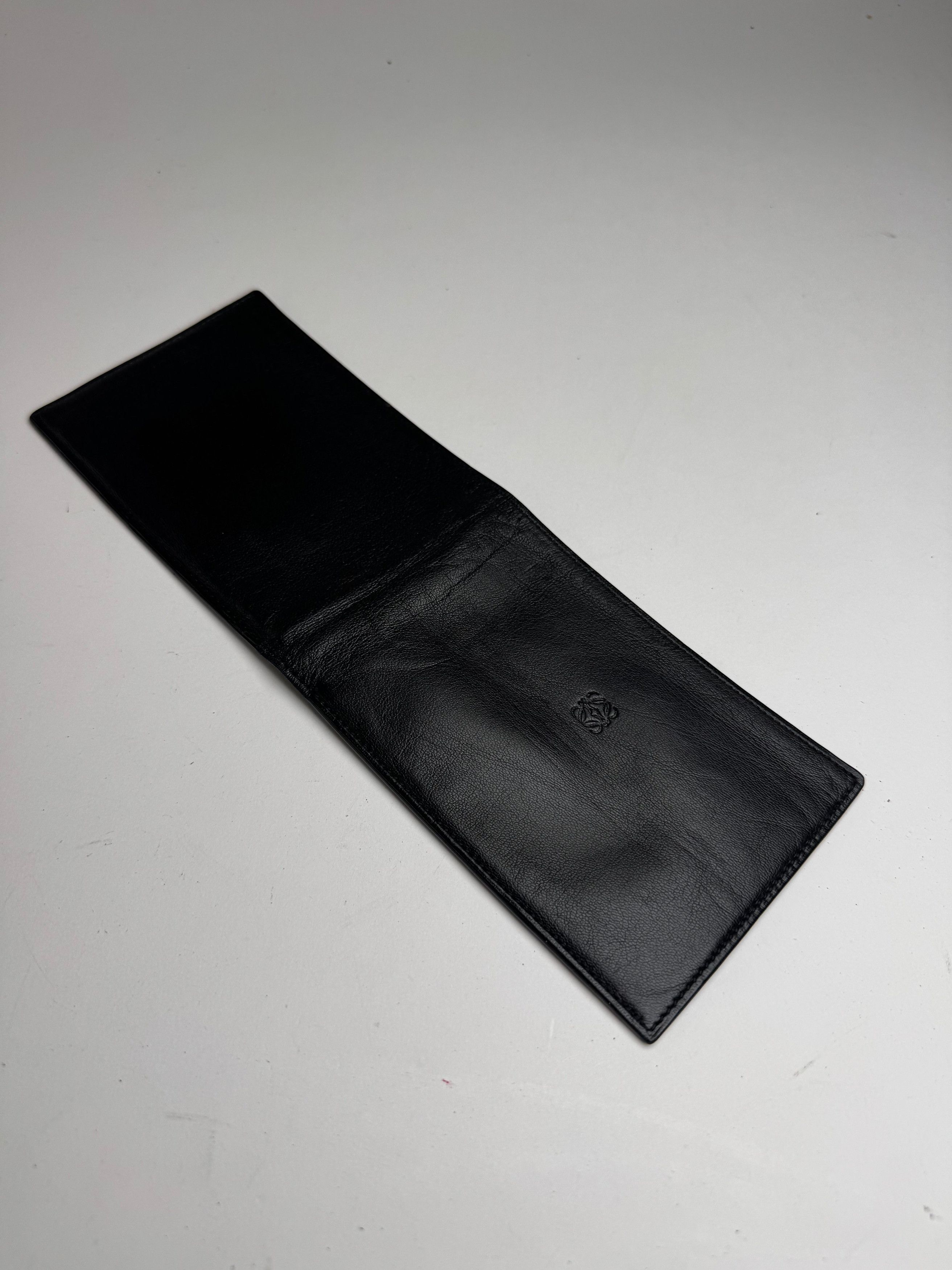 Loewe Vintage Madrid Flapable leather wallet black Size ONE SIZE - 9 Thumbnail