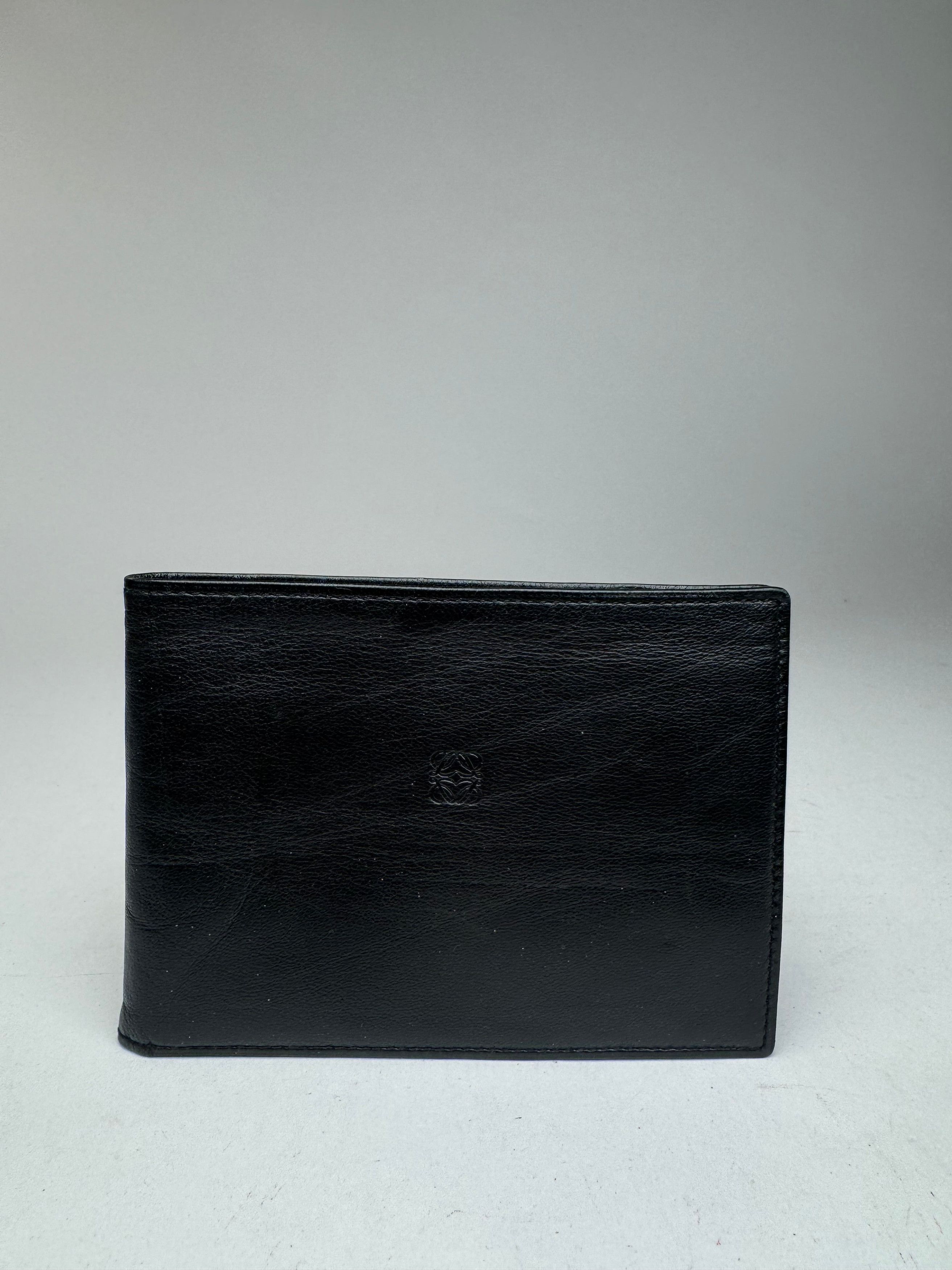 Loewe Vintage Madrid Flapable leather wallet black Size ONE SIZE - 3 Thumbnail