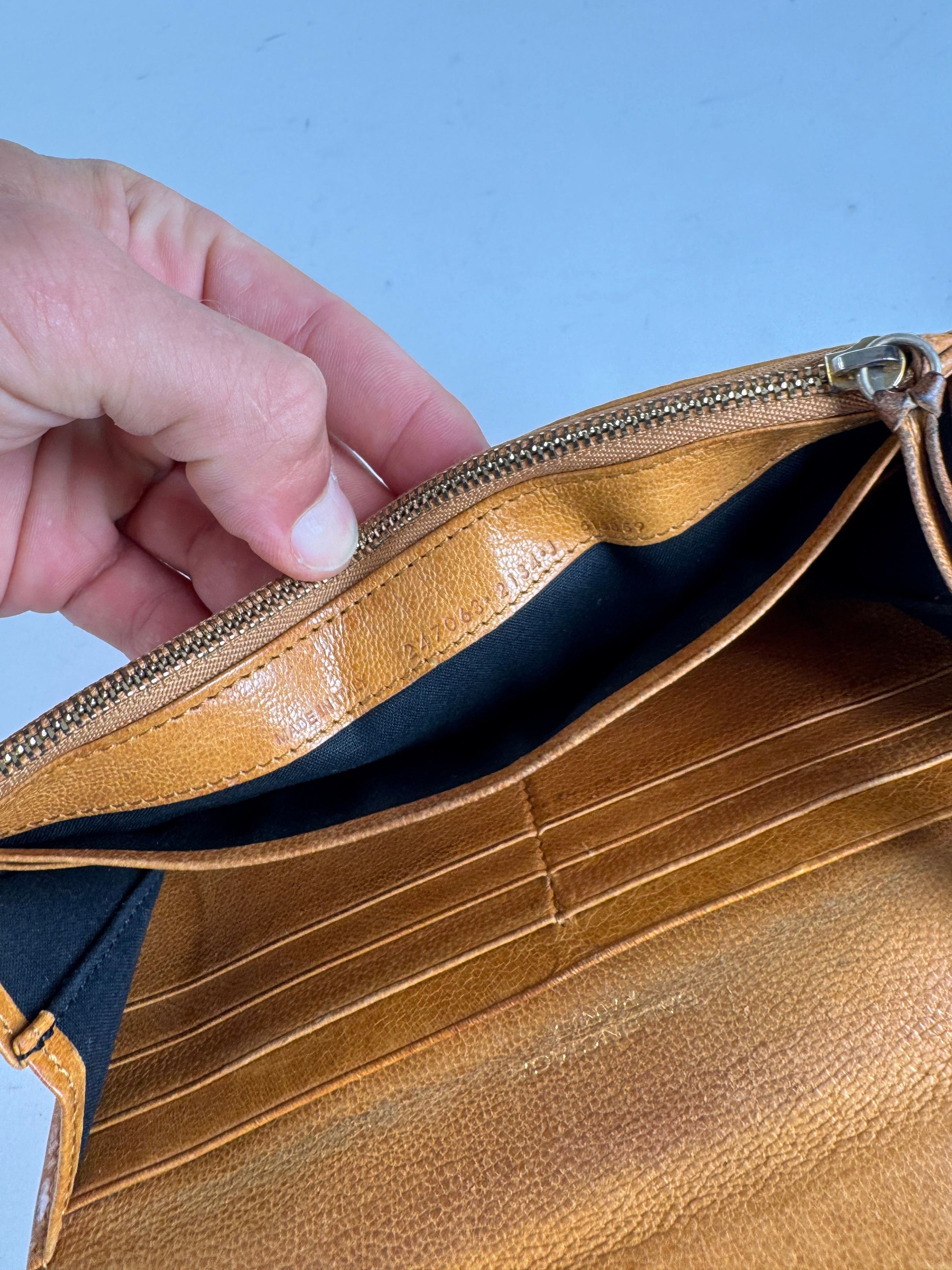 Balenciaga Vintage leather wallet brown Size ONE SIZE - 9 Thumbnail