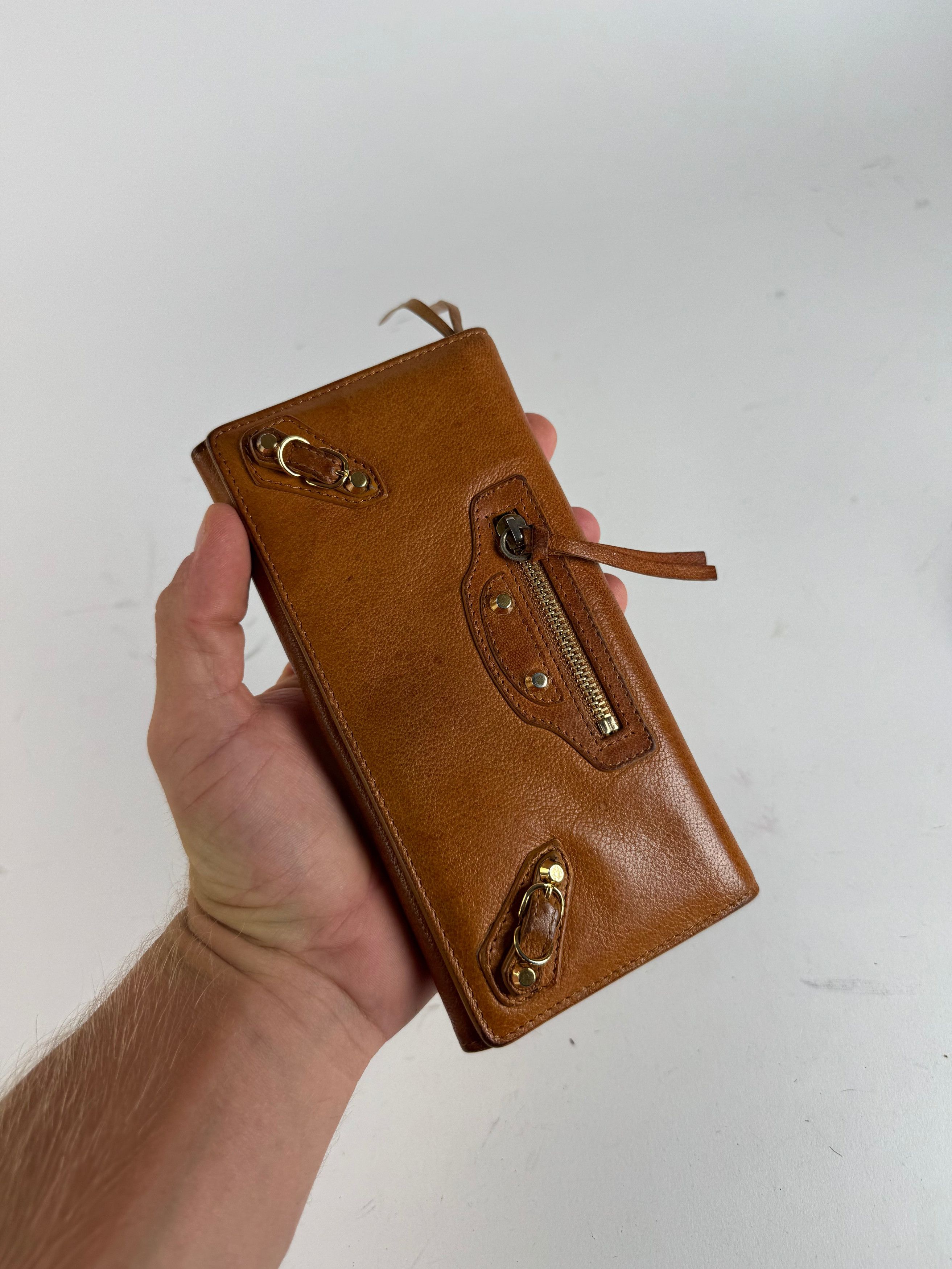Balenciaga Vintage leather wallet brown Size ONE SIZE - 3 Thumbnail