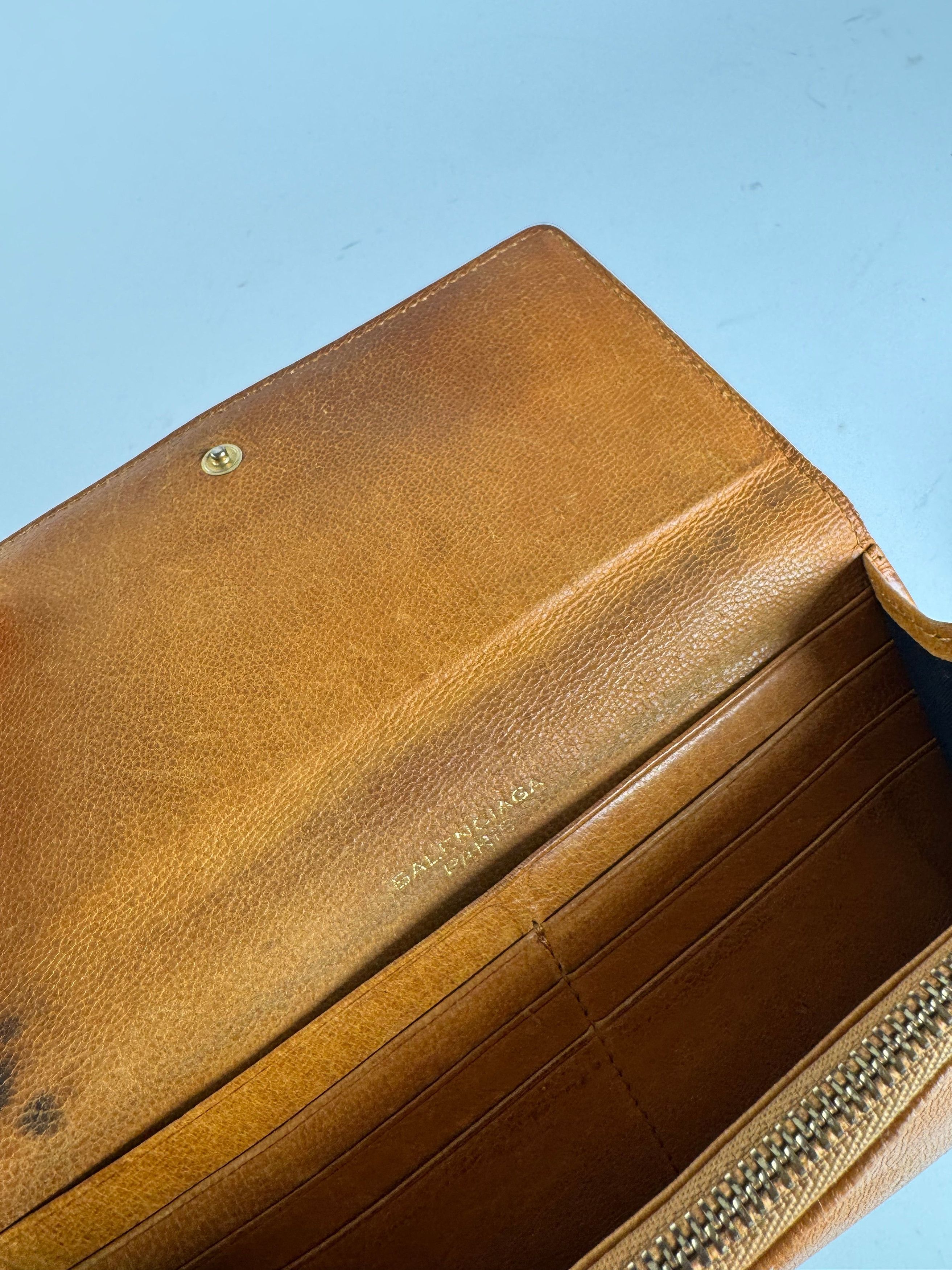 Balenciaga Vintage leather wallet brown Size ONE SIZE - 6 Thumbnail