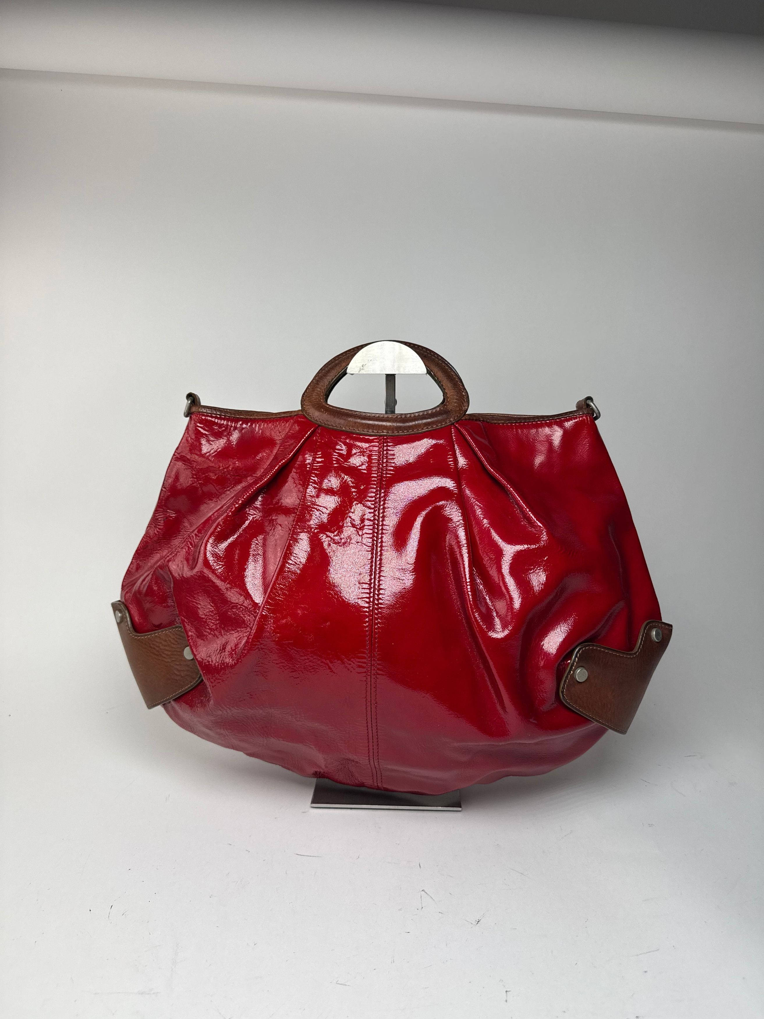 Marni Vintage Patent Leather Bag red Brown Size ONE SIZE - 6 Thumbnail