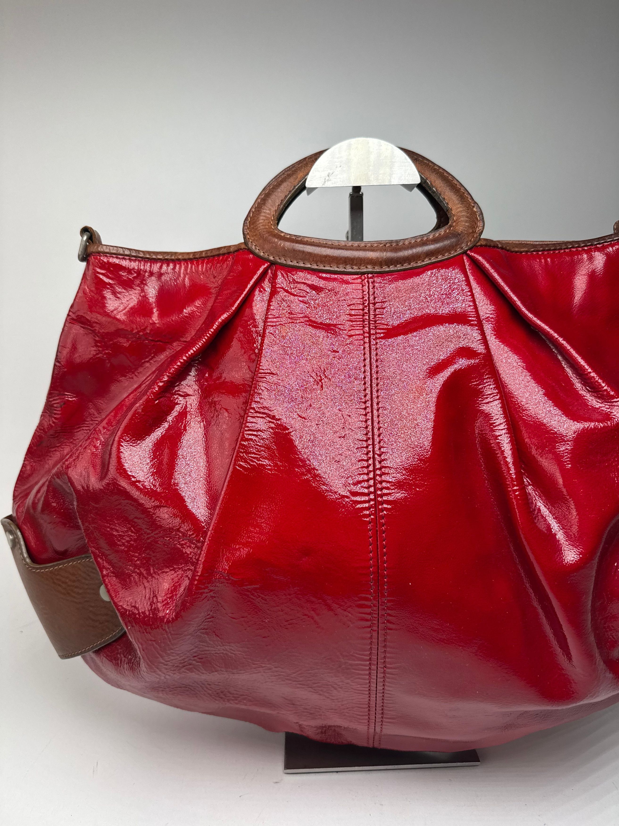 Marni Vintage Patent Leather Bag red Brown Size ONE SIZE - 7 Thumbnail