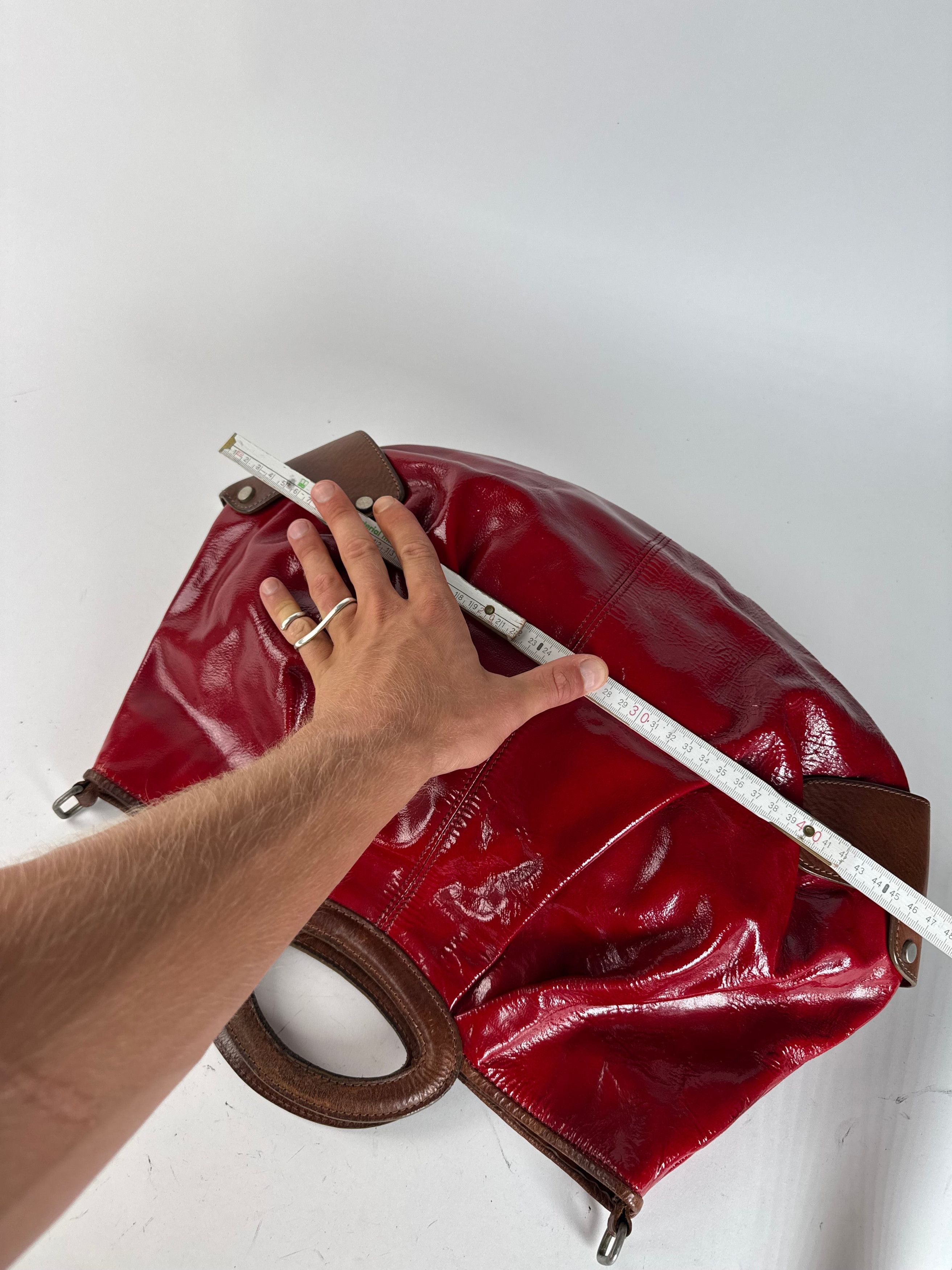Marni Vintage Patent Leather Bag red Brown Size ONE SIZE - 12 Thumbnail