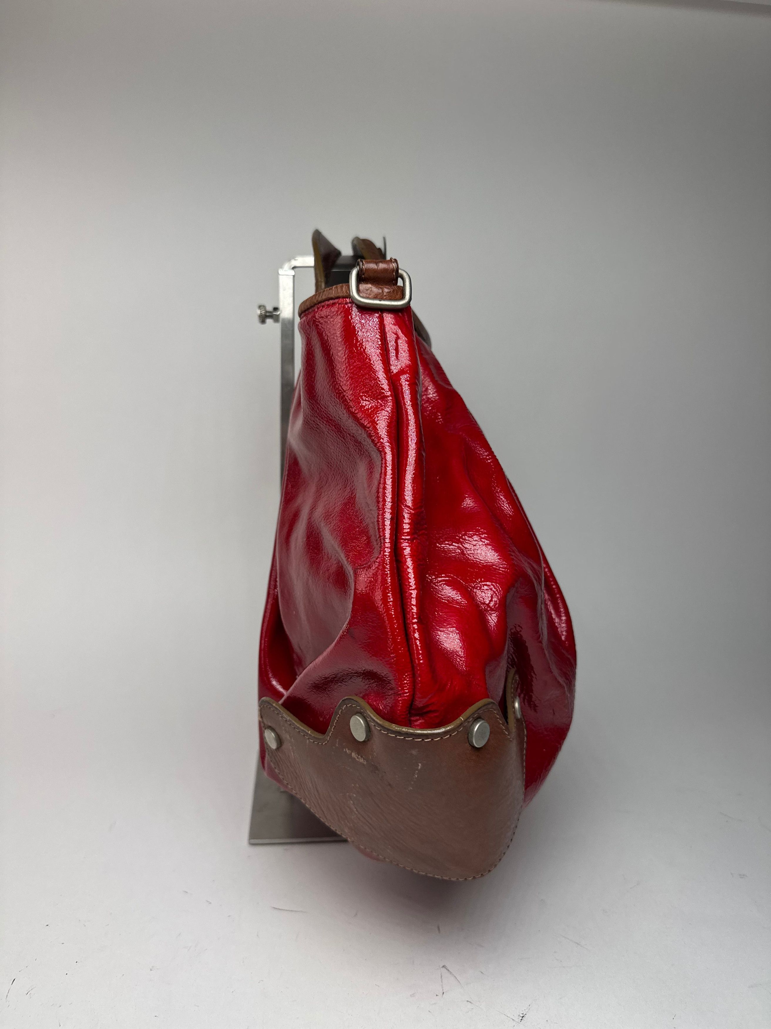 Marni Vintage Patent Leather Bag red Brown Size ONE SIZE - 2 Thumbnail