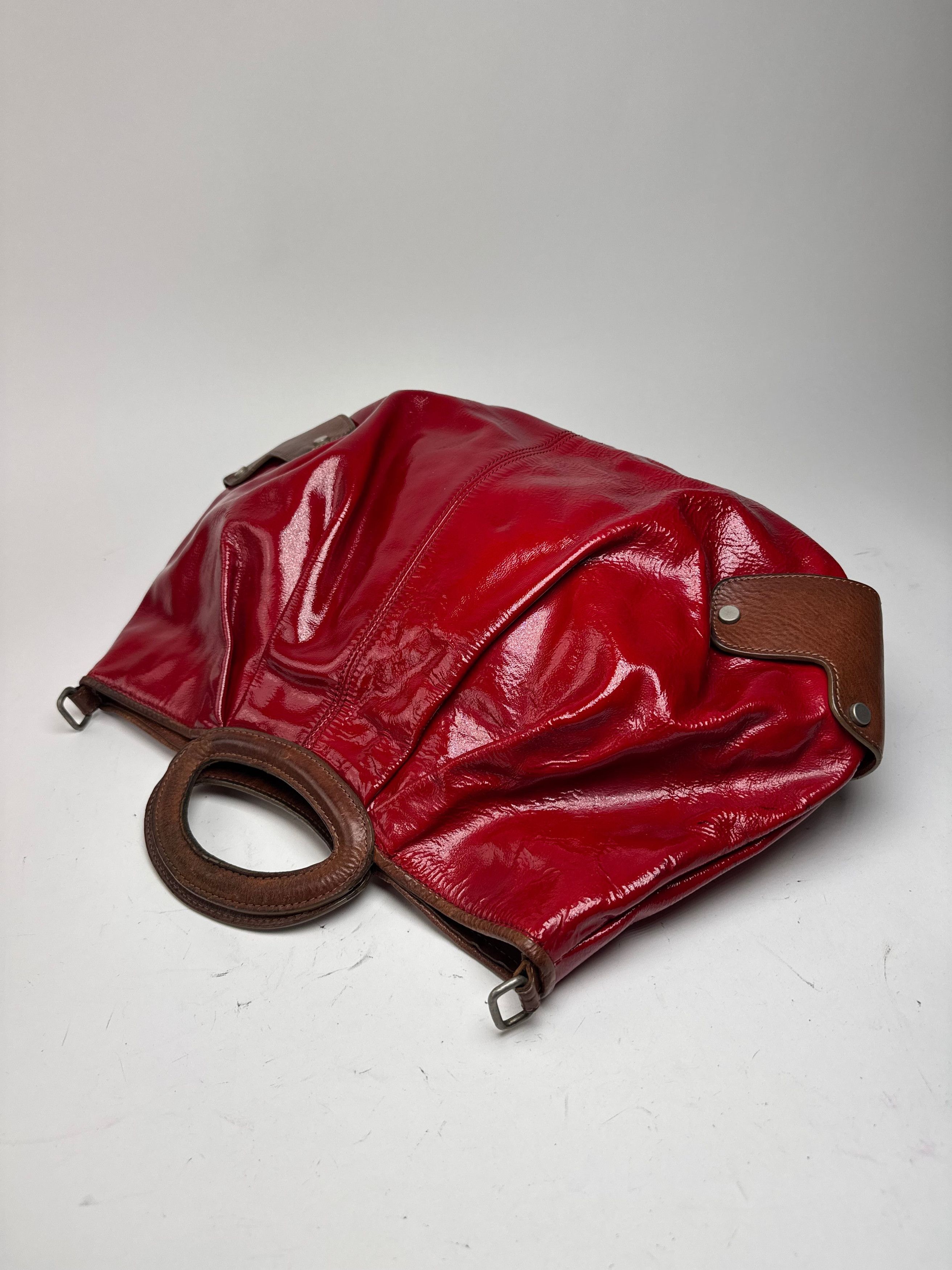 Marni Vintage Patent Leather Bag red Brown Size ONE SIZE - 10 Thumbnail
