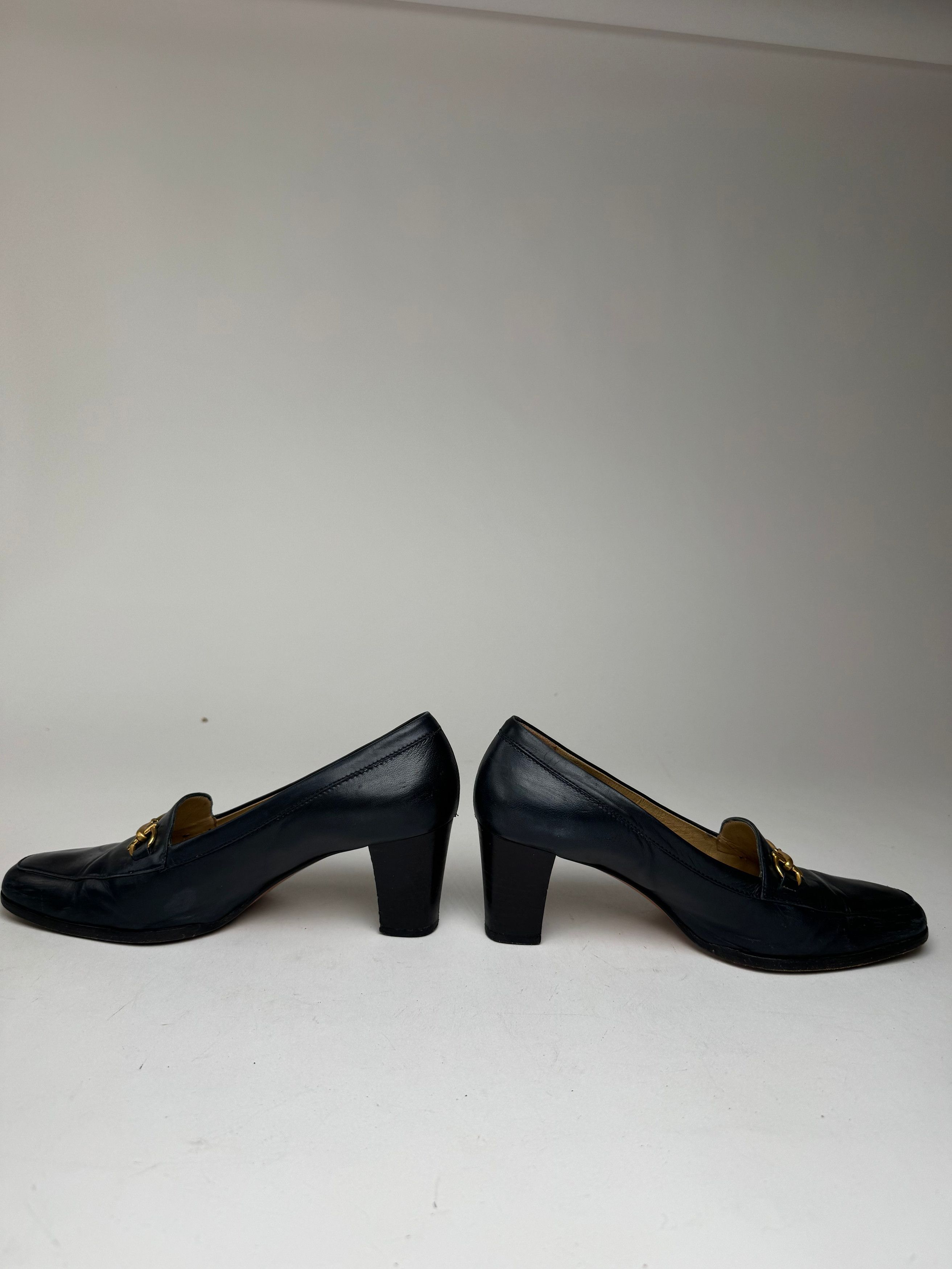 Gucci Vintage Horsebit Patent Leather Pumps 36,5 Size US 6 / IT 36 - 3 Thumbnail